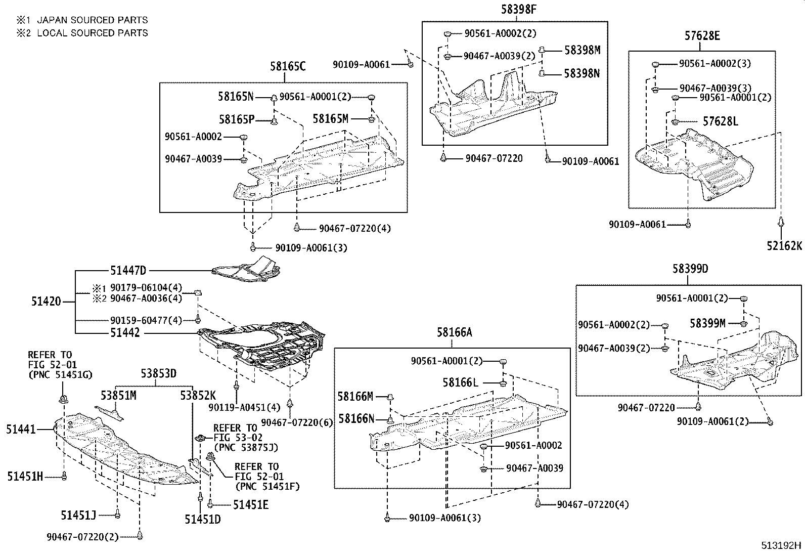 51100-06280 FRAME ASSY, FRONT product image