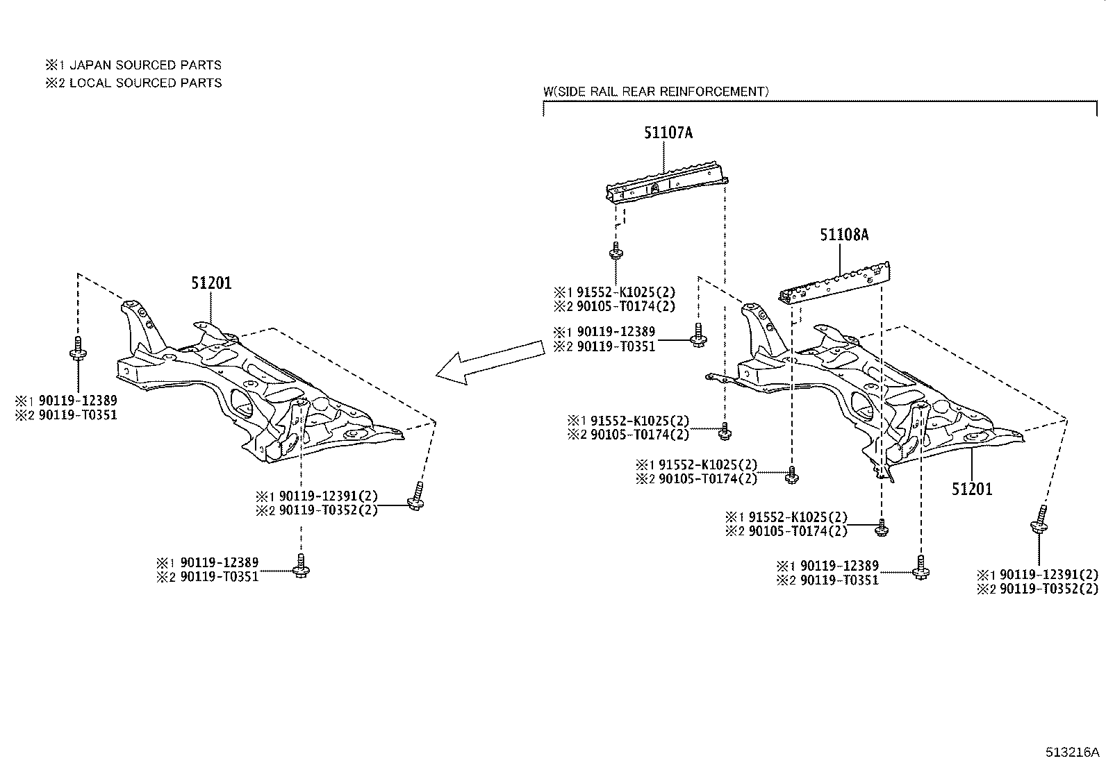 51442-0D172 COVER, ENGINE UNDER, LH product image