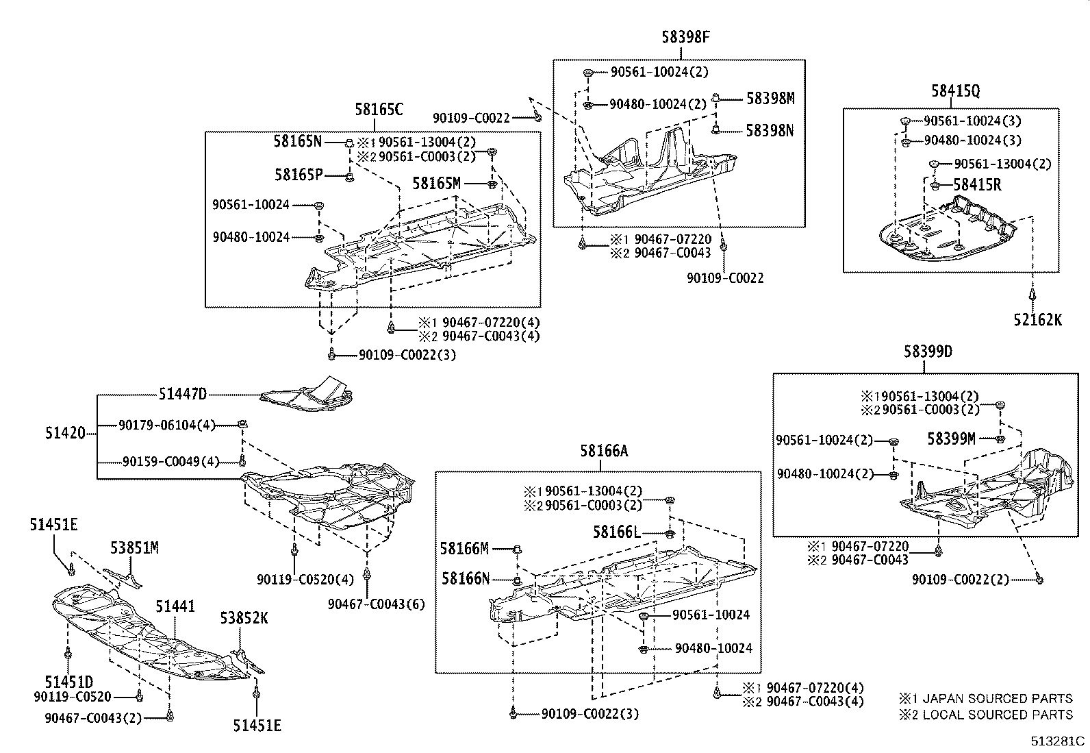 51023-06070 BRACKET SUB-ASSY, FRONT SUSPENSION MEMBER, RH product image