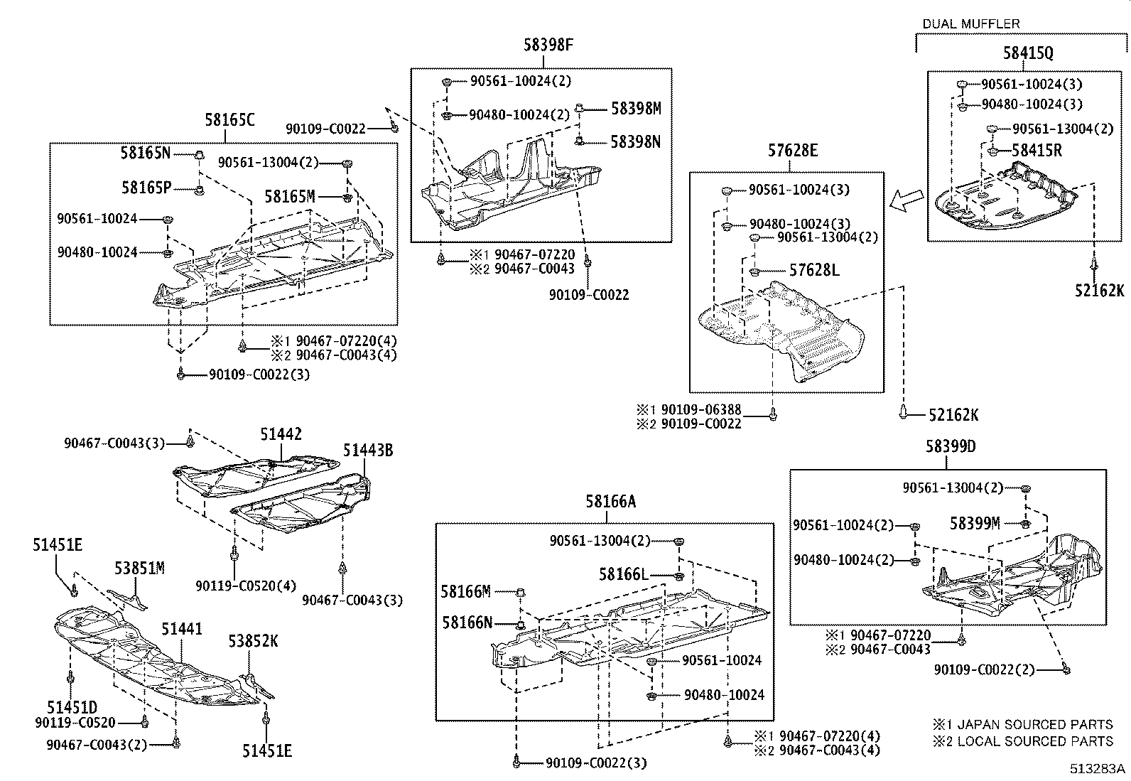 51023-06070 BRACKET SUB-ASSY, FRONT SUSPENSION MEMBER, RH product image