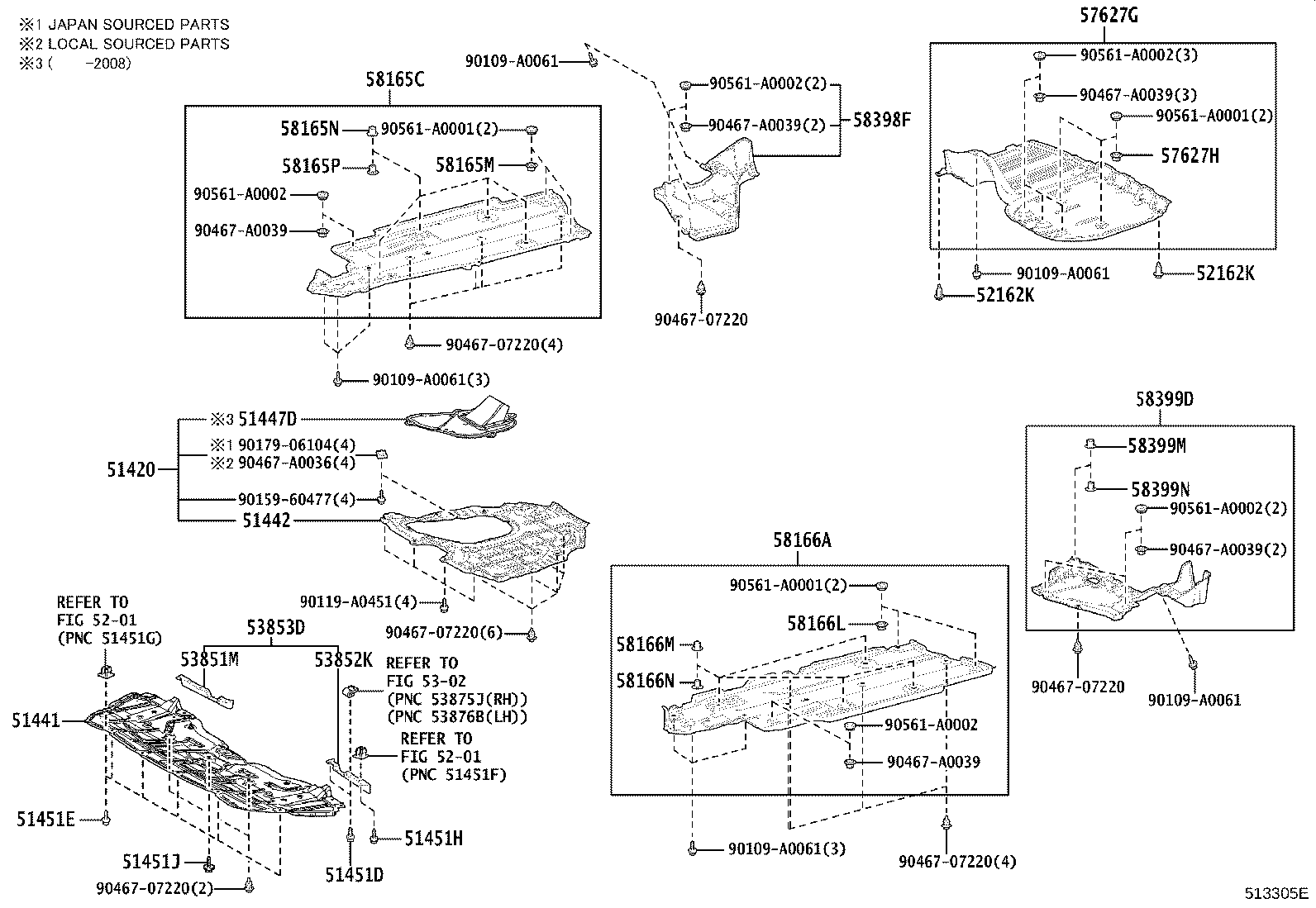 51447-06903 COVER, ENGINE UNDER, NO.4 CENTER product image