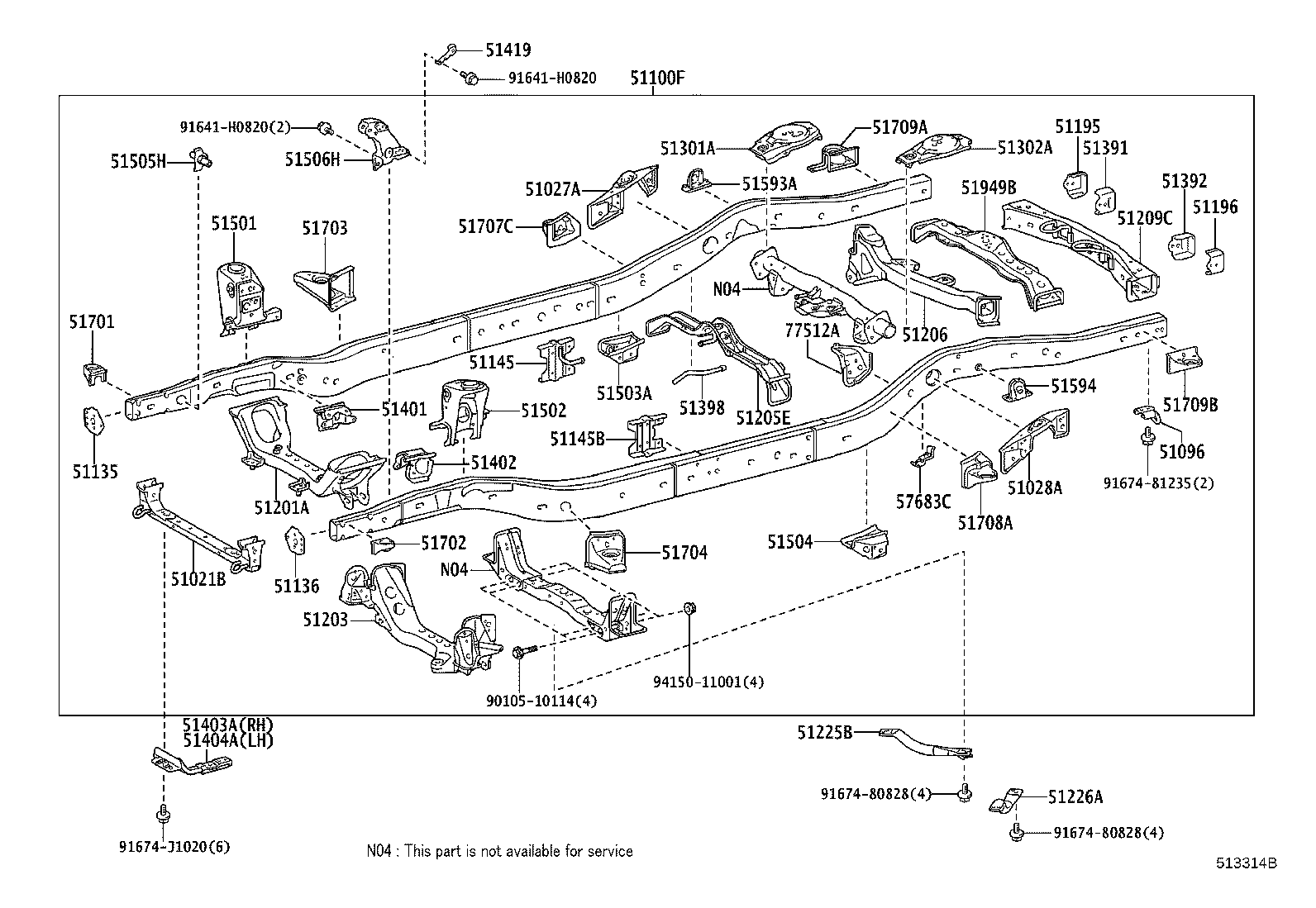 17576-67050 BRACKET, EXHAUST PIPE SUPPORT product image