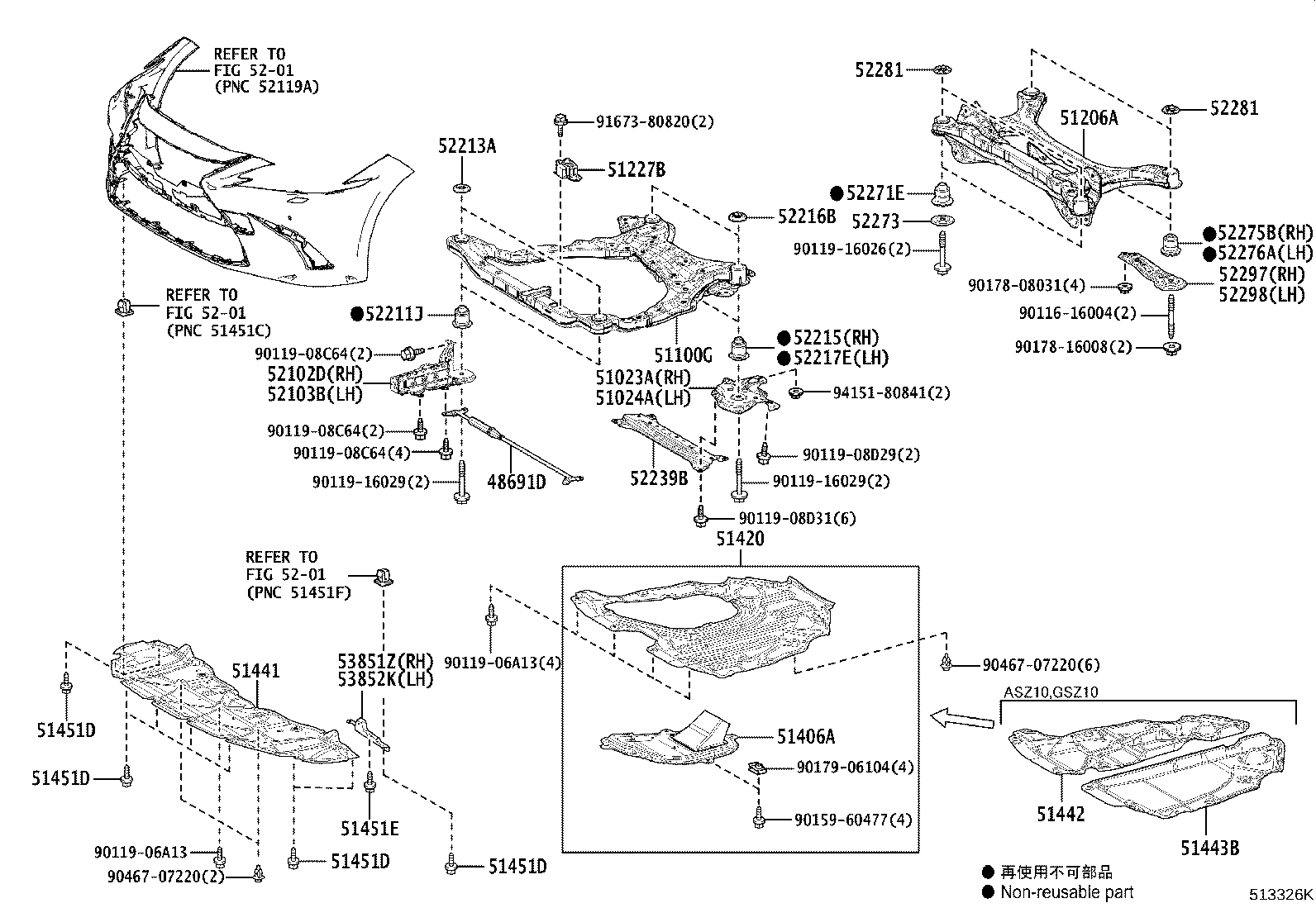 51100-33170 FRAME ASSY, FRONT product image