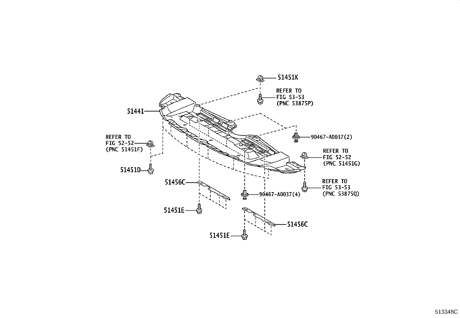 51441-08040 COVER, ENGINE UNDER, NO.1 product image