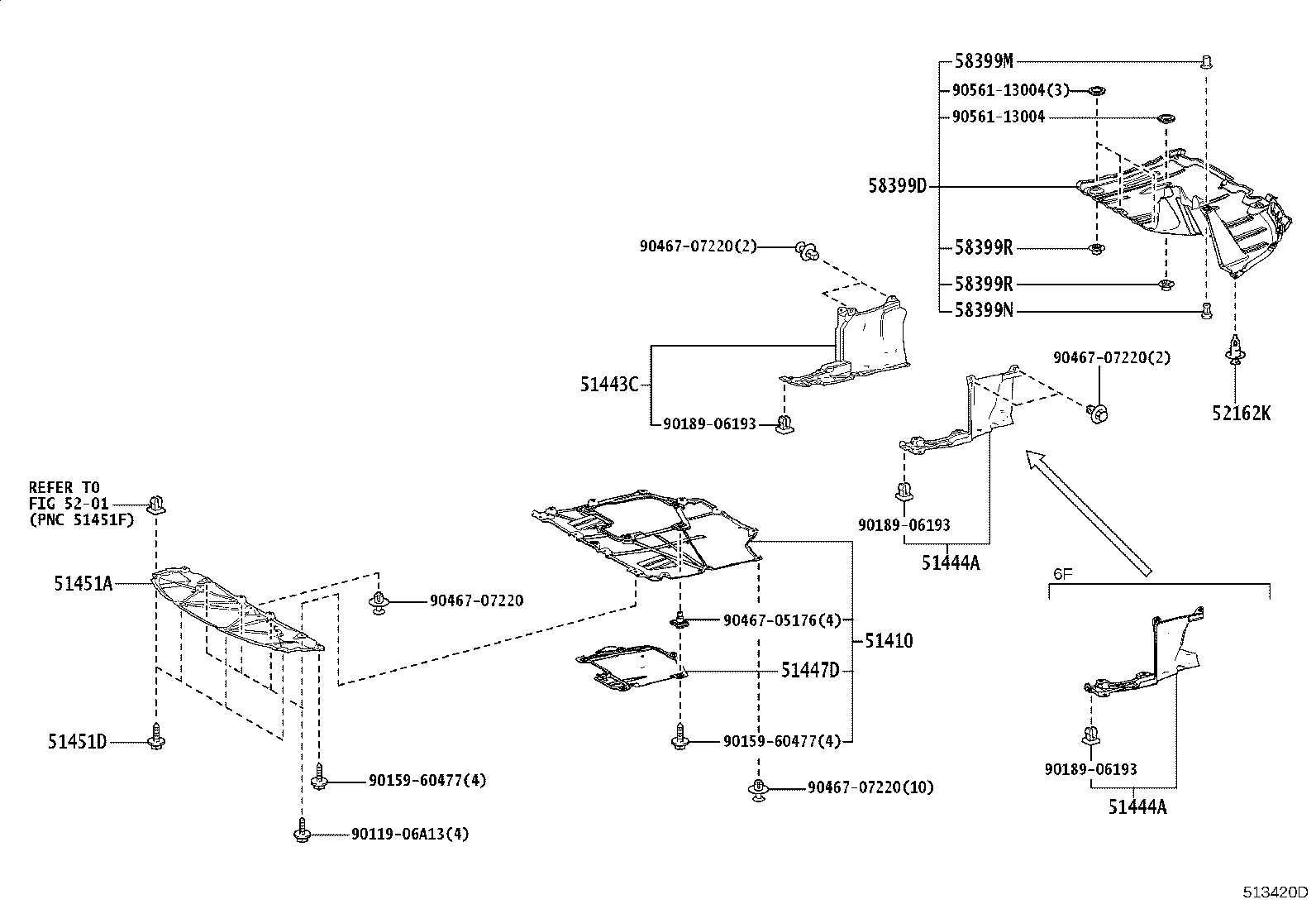 51206-12200 MEMBER SUB-ASSY, REAR SUSPENSION product image