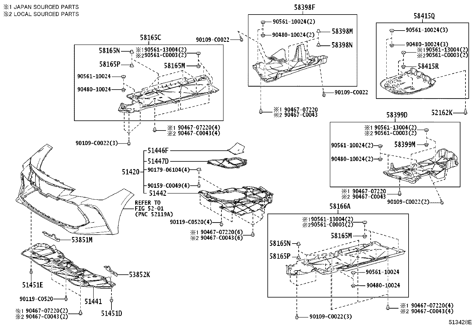 51206-07030 MEMBER SUB-ASSY, REAR SUSPENSION product image