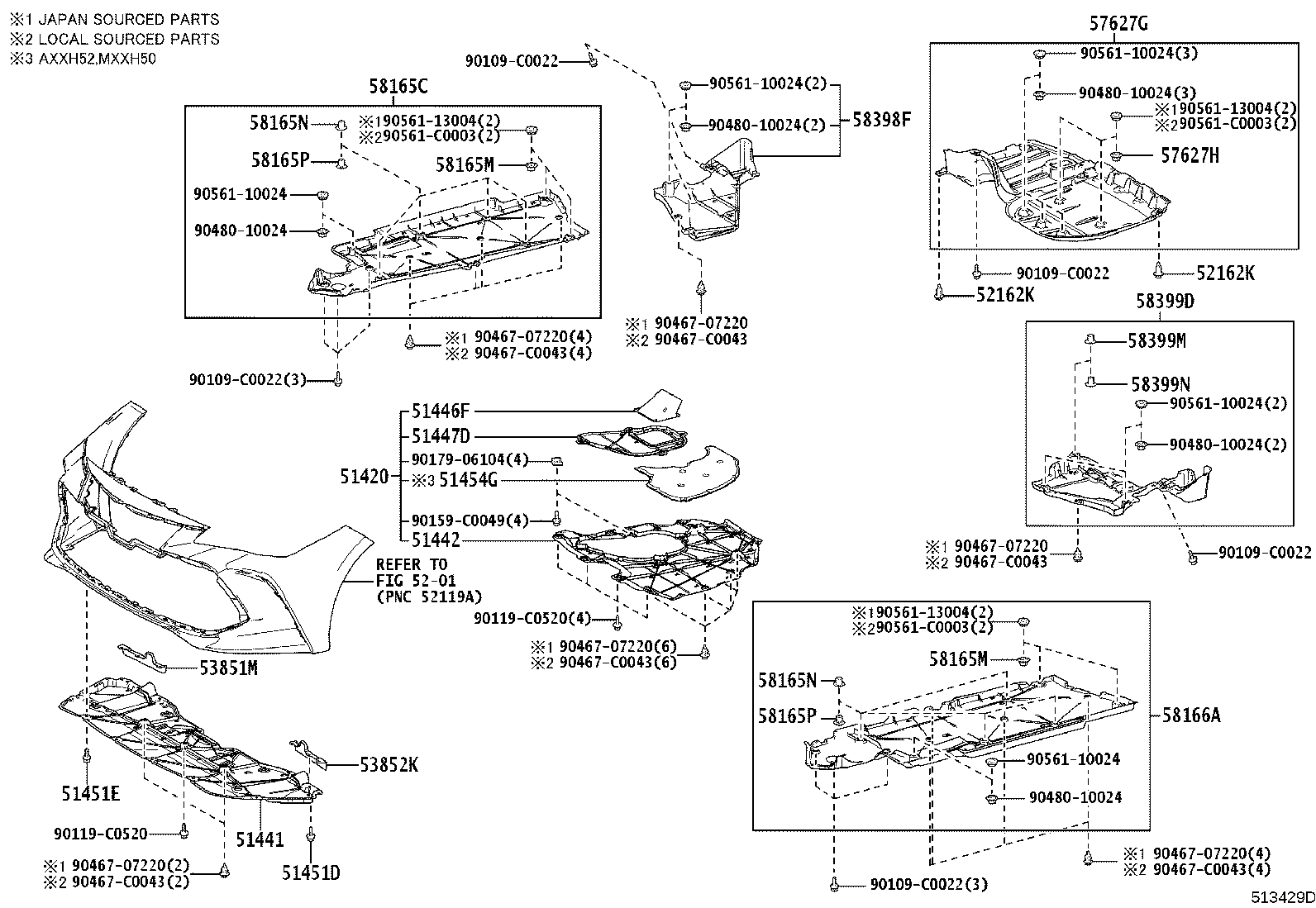 51206-07030 MEMBER SUB-ASSY, REAR SUSPENSION product image