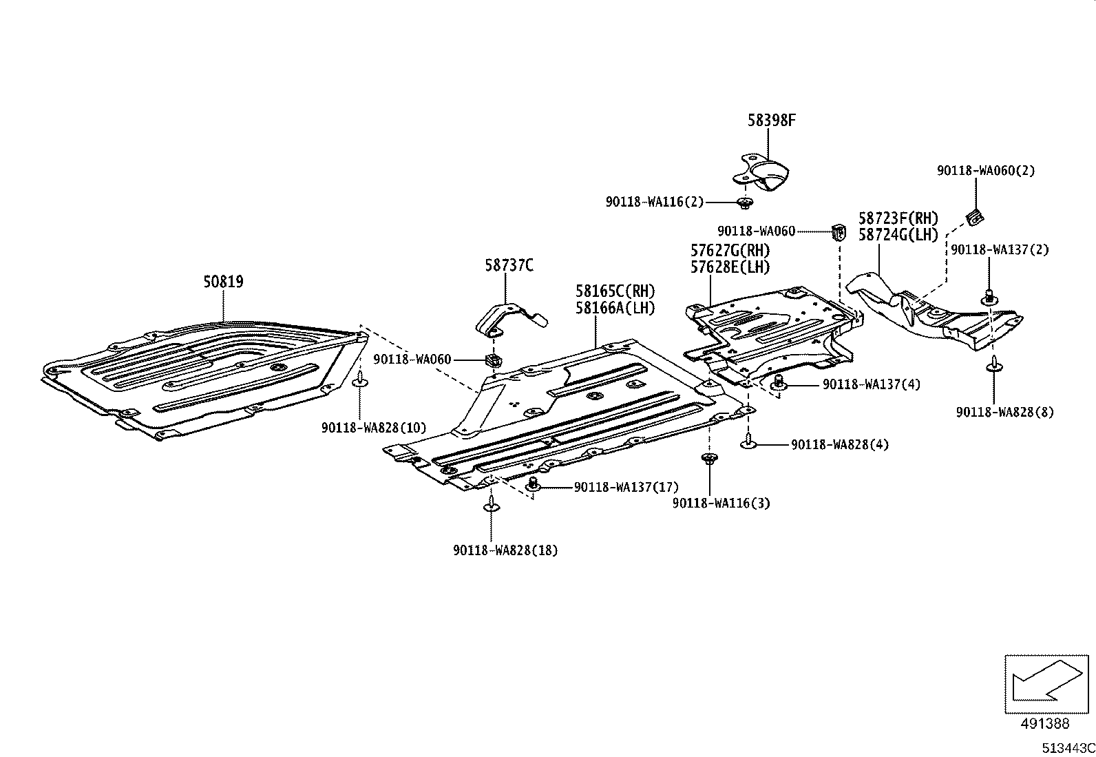 51206-WAA06 MEMBER SUB-ASSY, REAR SUSPENSION product image