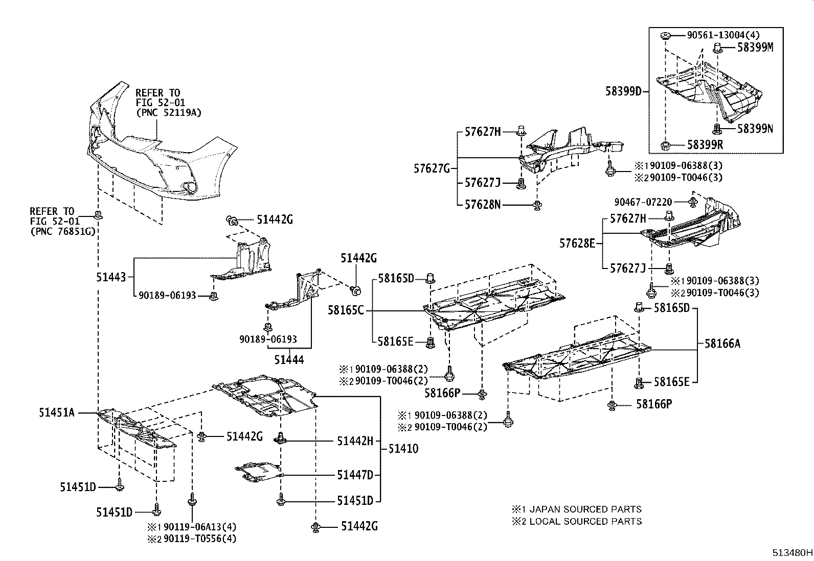 51206-02110 MEMBER SUB-ASSY, REAR SUSPENSION product image