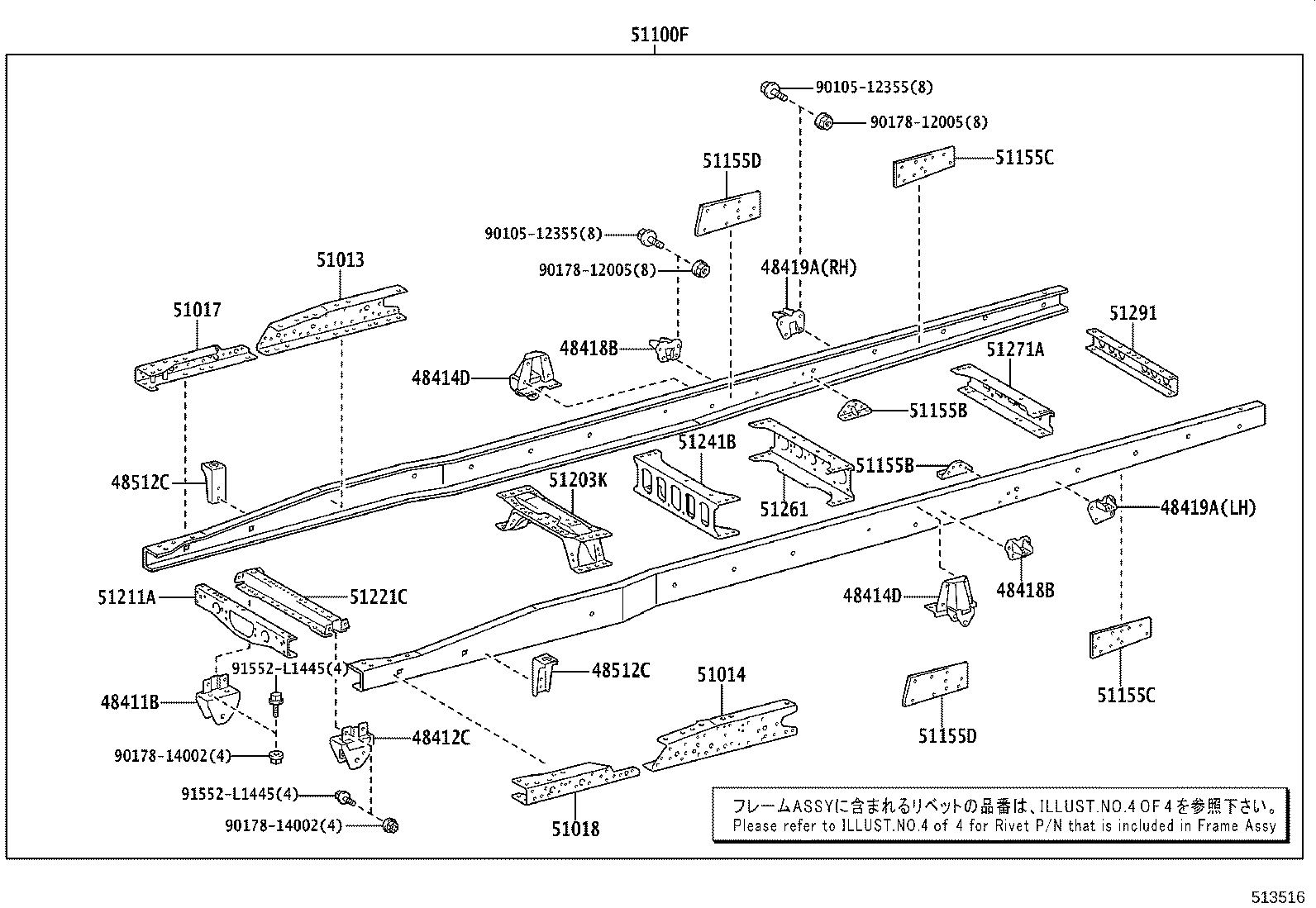 51001-3VV82 FRAME SUB-ASSY product image