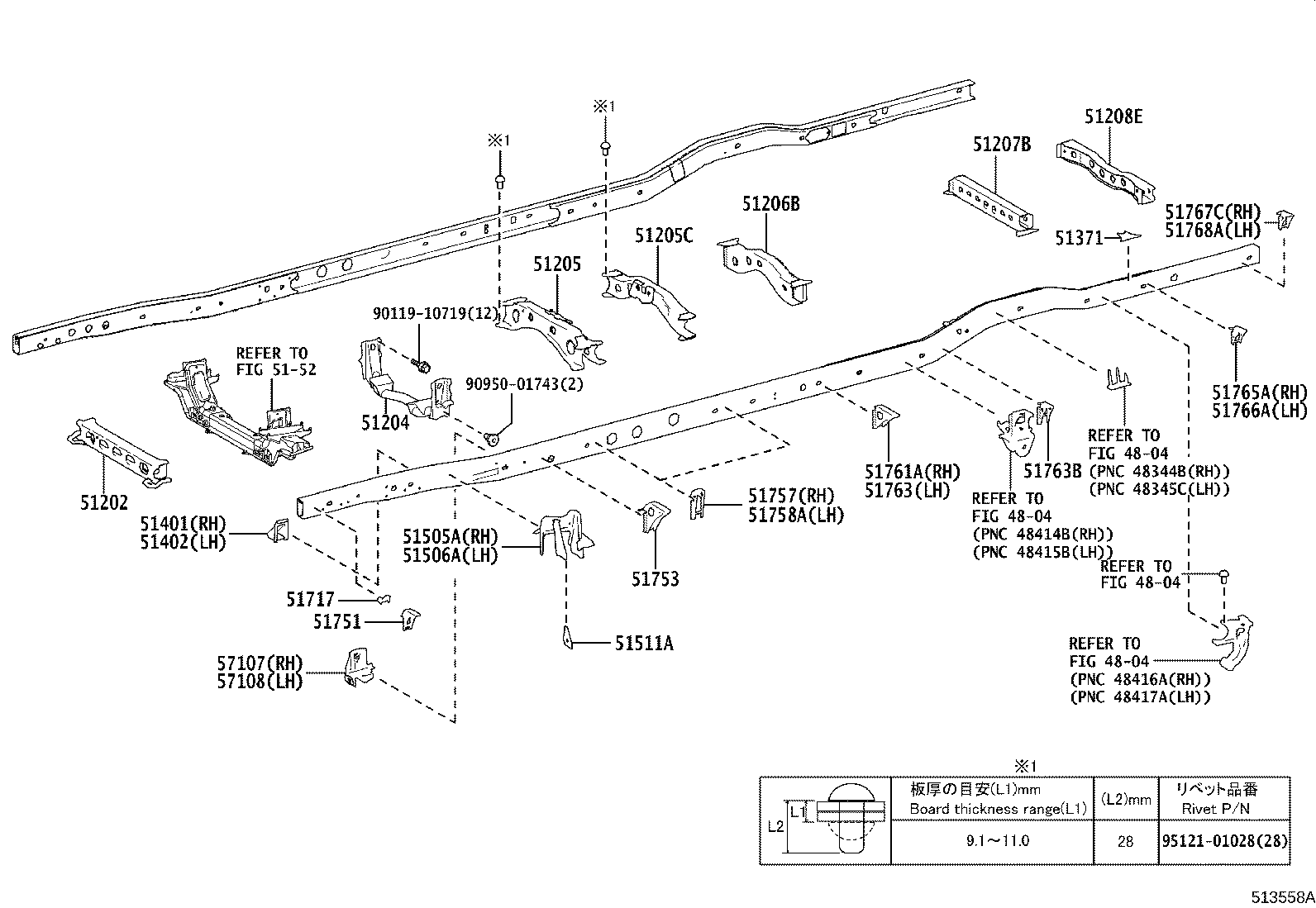 51001-V4440 FRAME SUB-ASSY product image