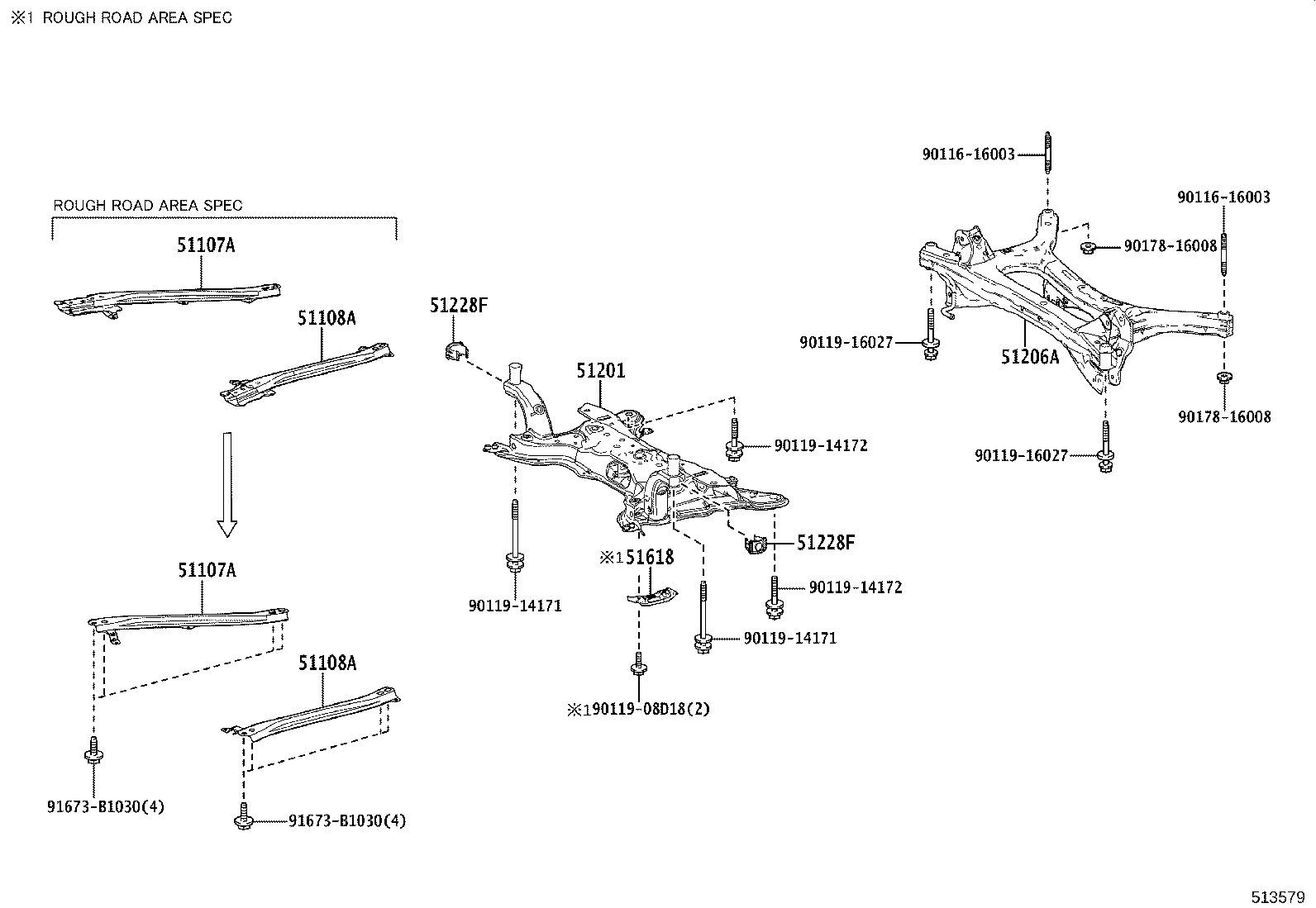 51447-02150 COVER, ENGINE UNDER, NO.4 CENTER product image
