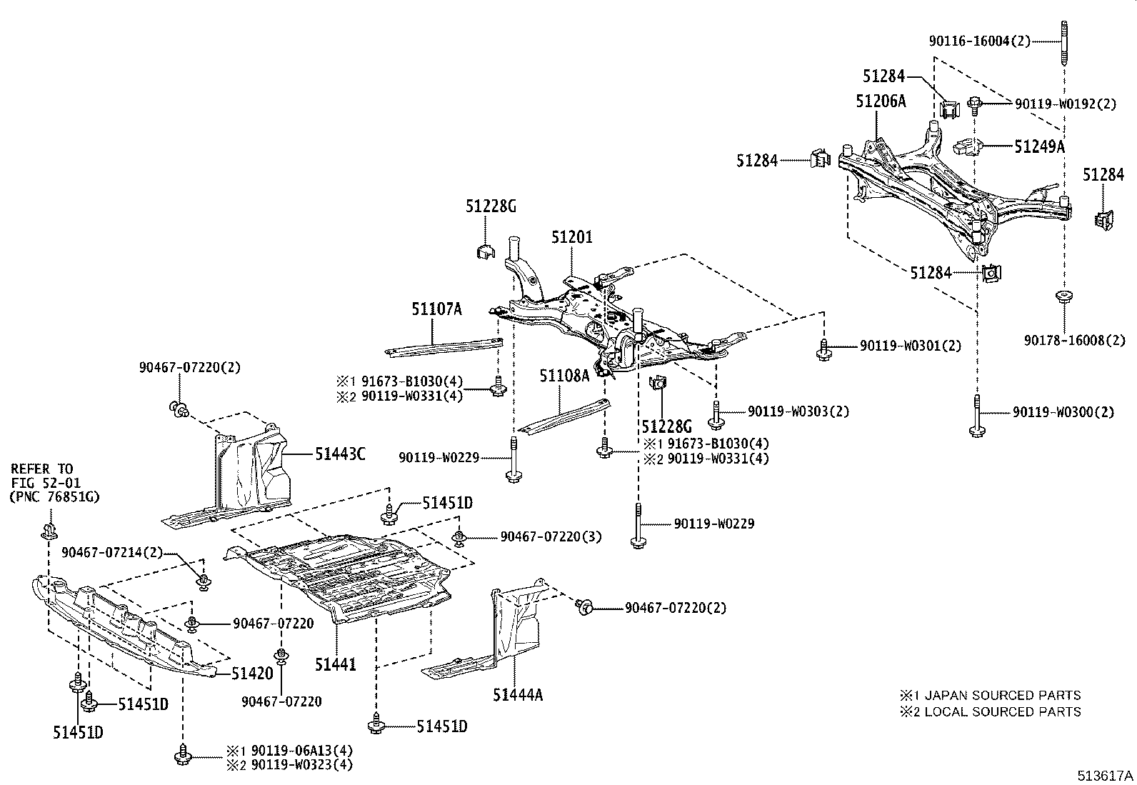 51420-F4020 COVER ASSY, ENGINE UNDER, NO.2 product image