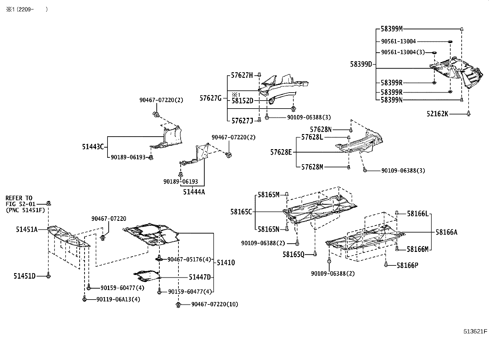 51206-12200 MEMBER SUB-ASSY, REAR SUSPENSION product image