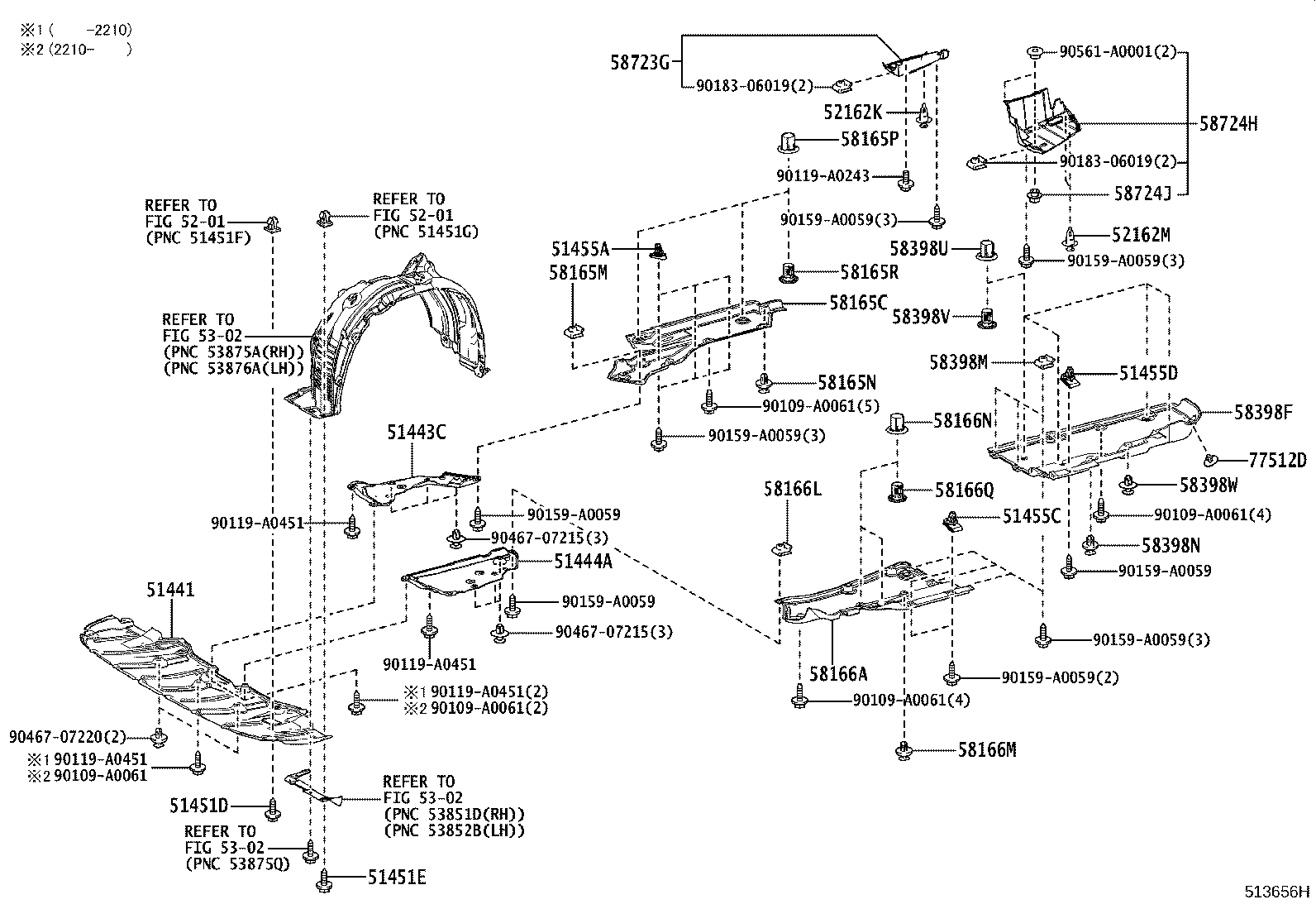 52258-0R040 BRACE, FRONT SUSPENSION MEMBER, REAR LH product image