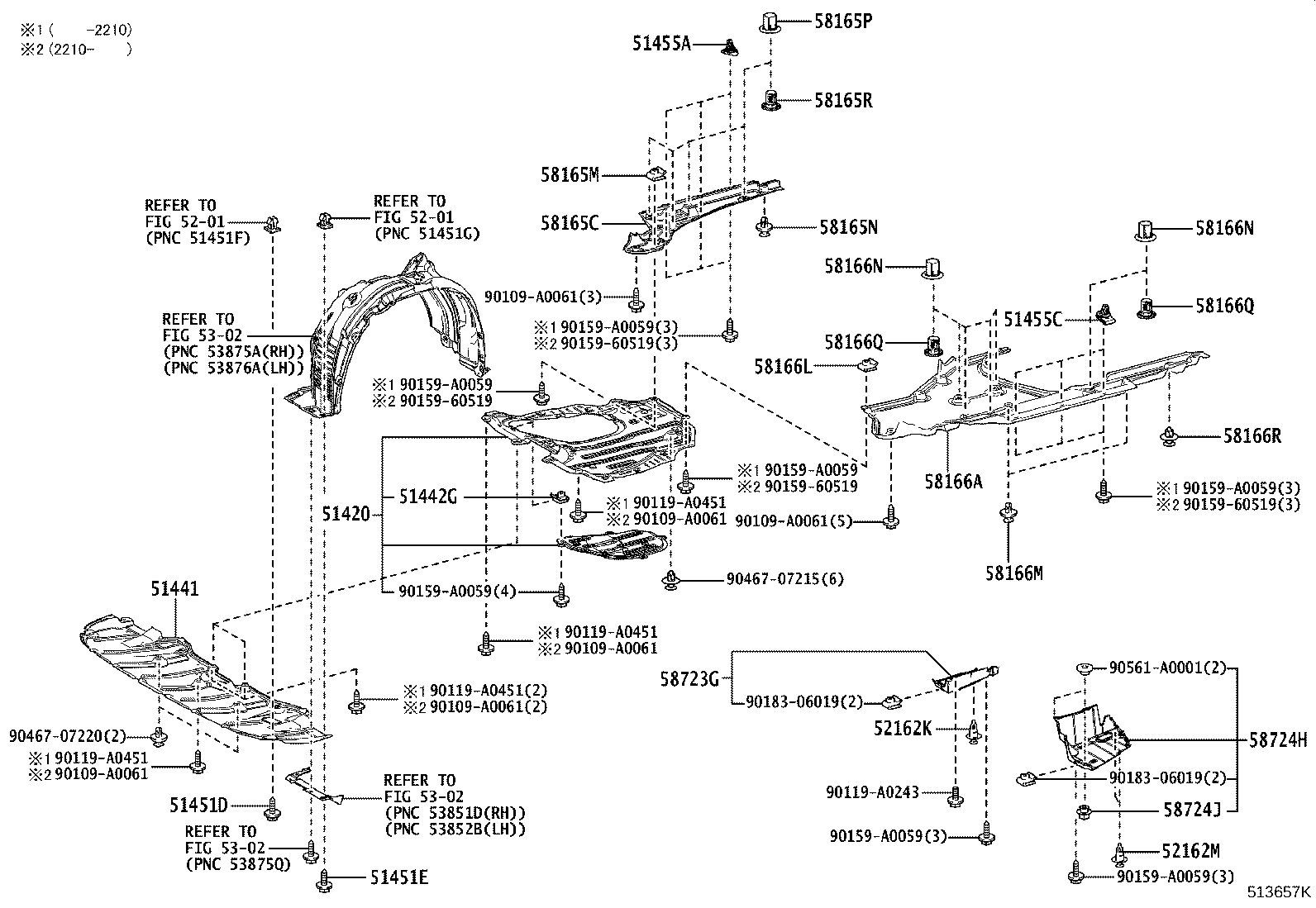 52258-0R040 BRACE, FRONT SUSPENSION MEMBER, REAR LH product image