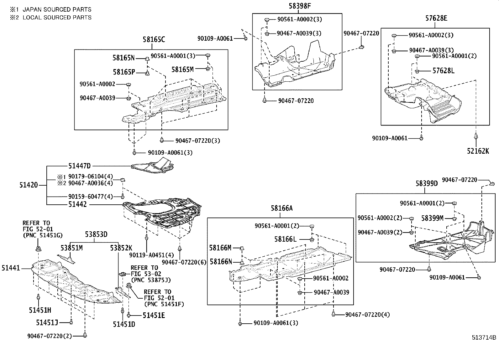 51100-06280 FRAME ASSY, FRONT product image