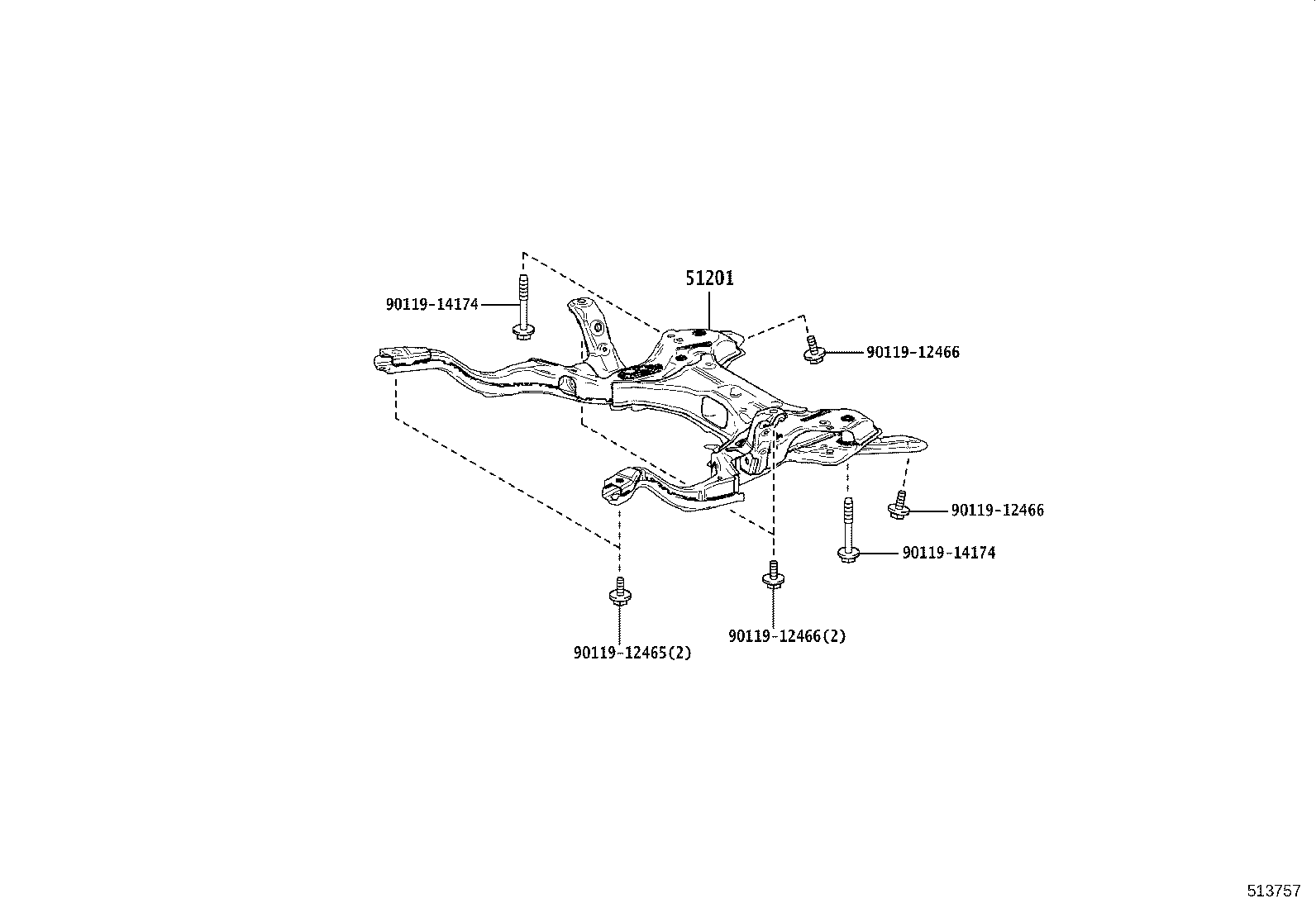 51410-K0010 COVER, ENGINE UNDER, CENTER product image