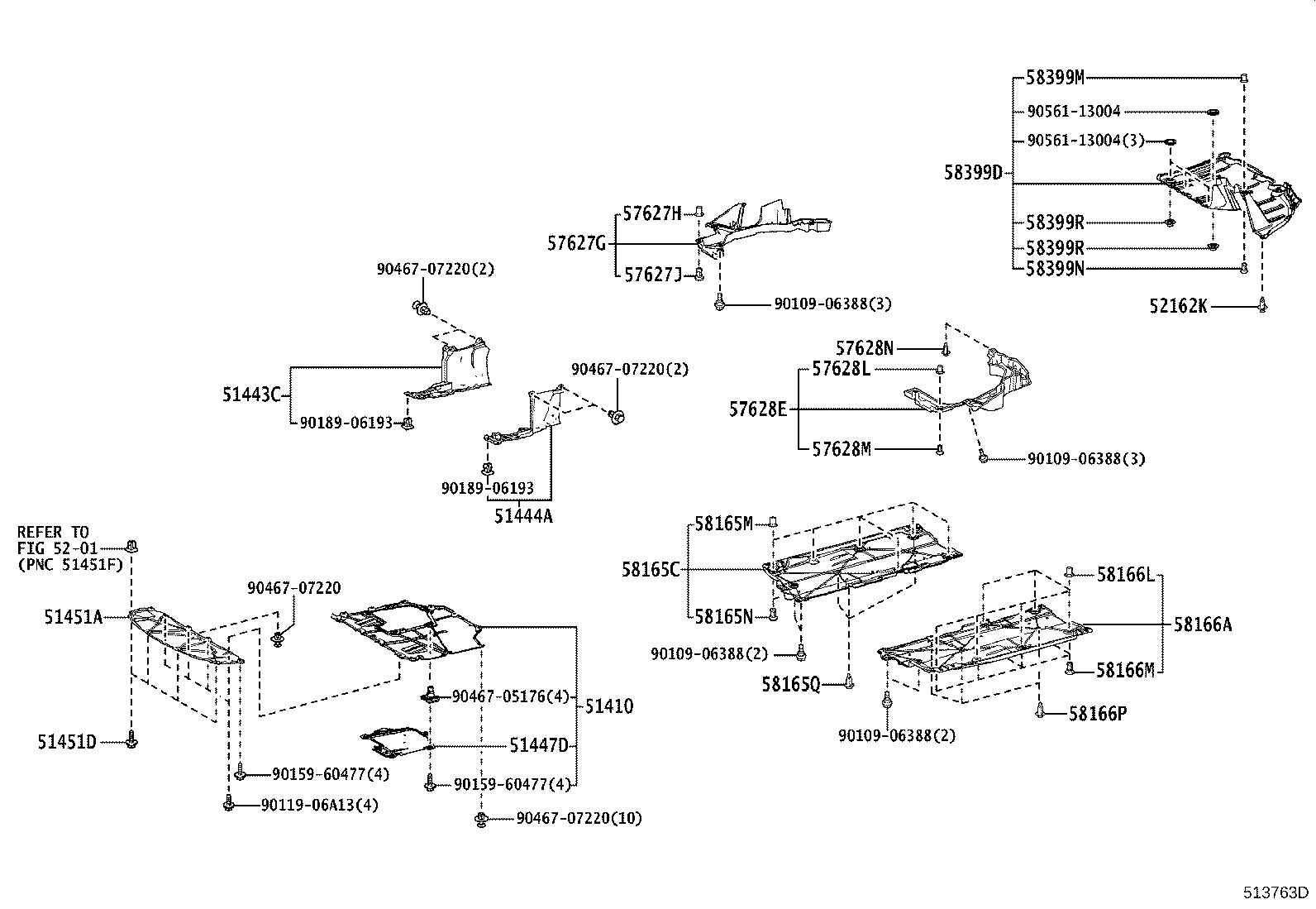 51206-12200 MEMBER SUB-ASSY, REAR SUSPENSION product image