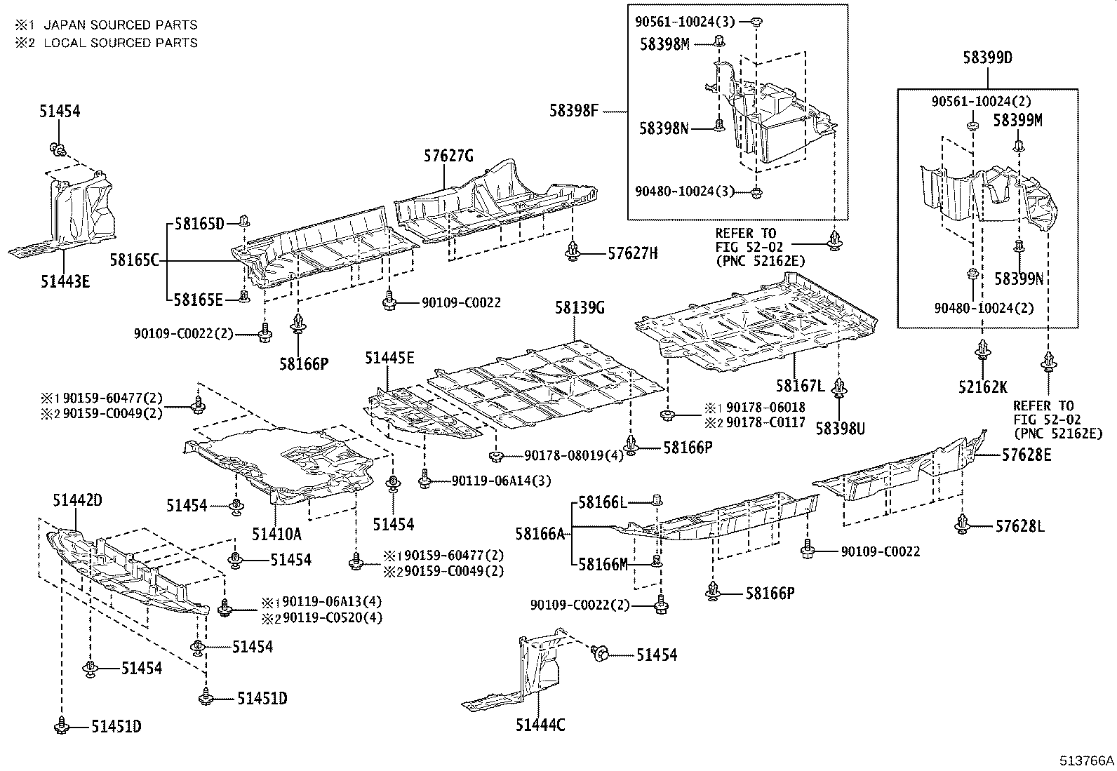 51410-F4080 COVER ASSY, MOTOR UNDER, NO.1 product image