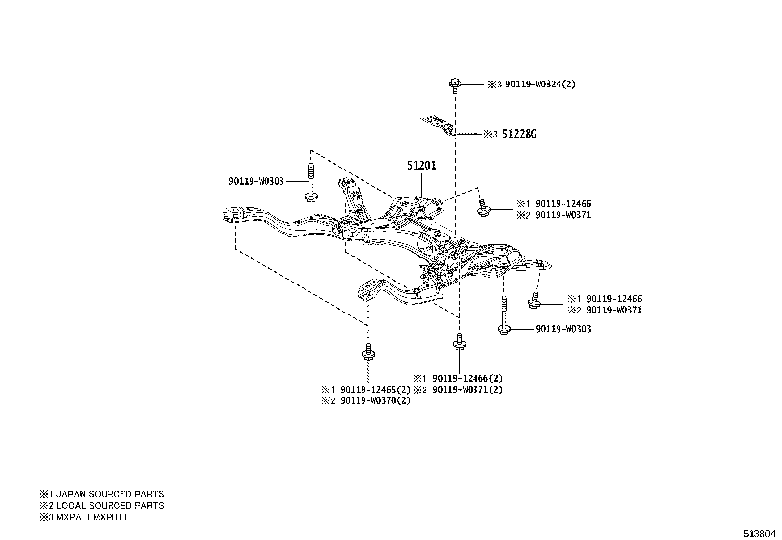 51442-K0050 COVER, ENGINE UNDER, LH product image