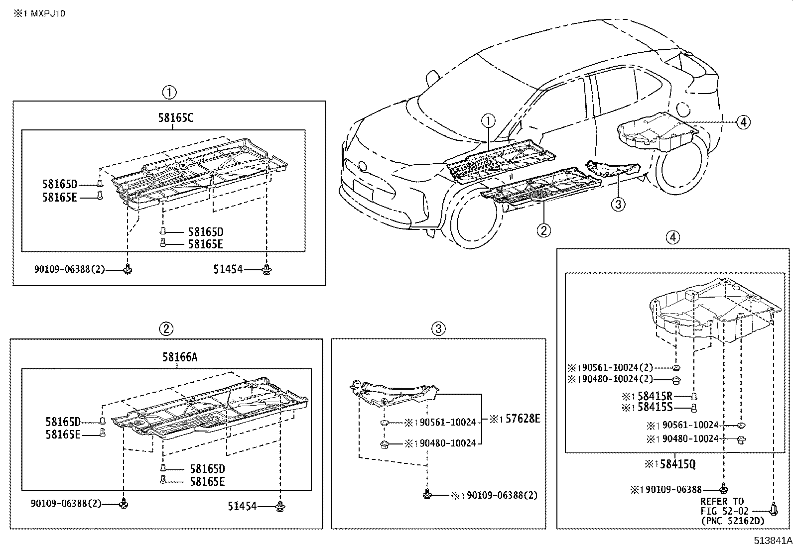 51441-K0020 COVER, ENGINE UNDER, RH product image