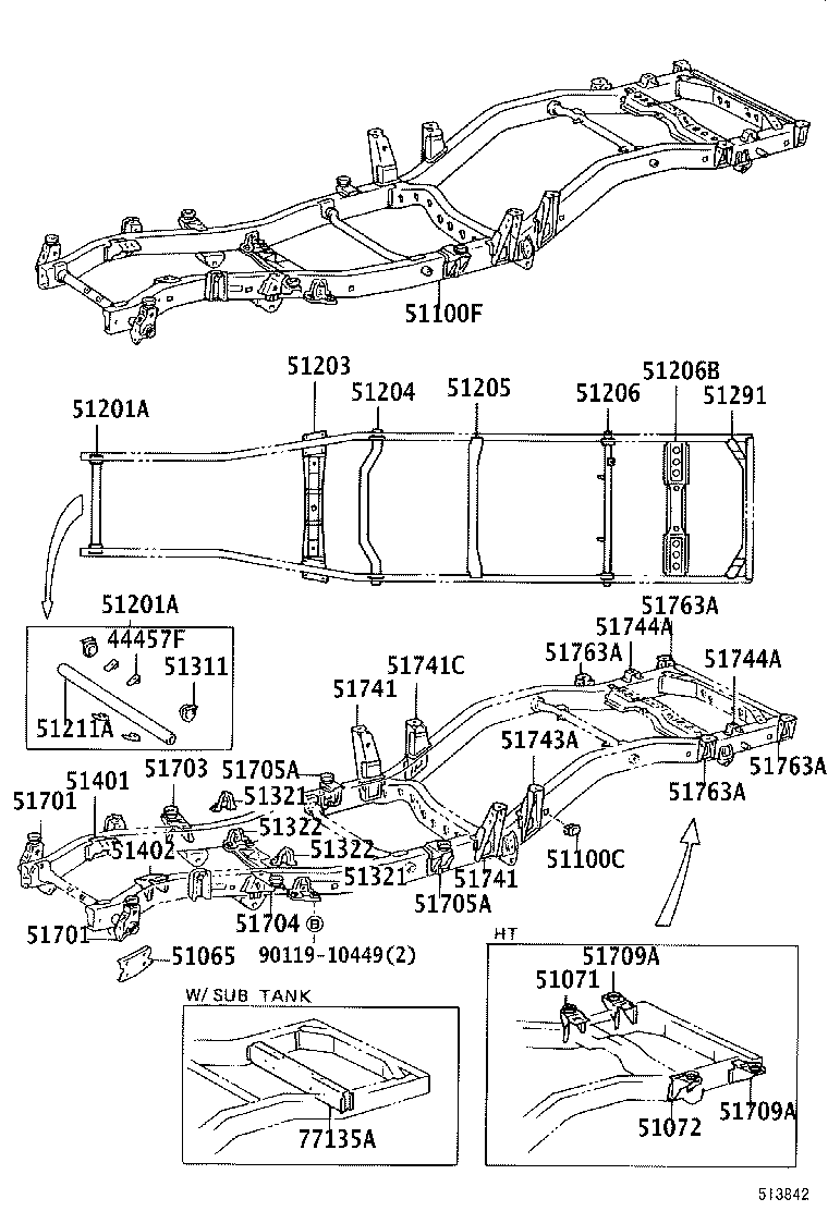 51002-60053 FRAME SUB-ASSY product image