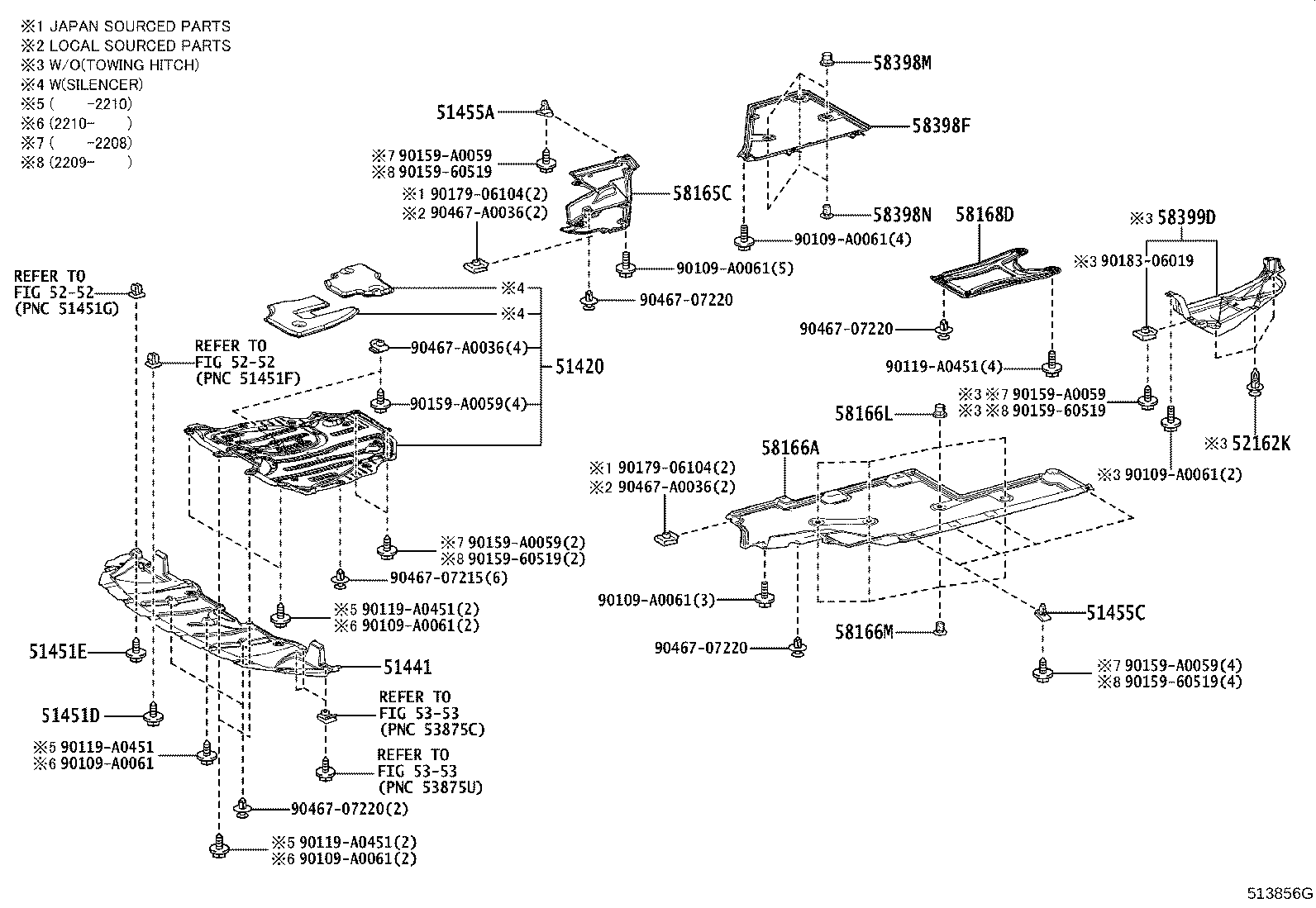 51206-08010 MEMBER SUB-ASSY, REAR SUSPENSION product image