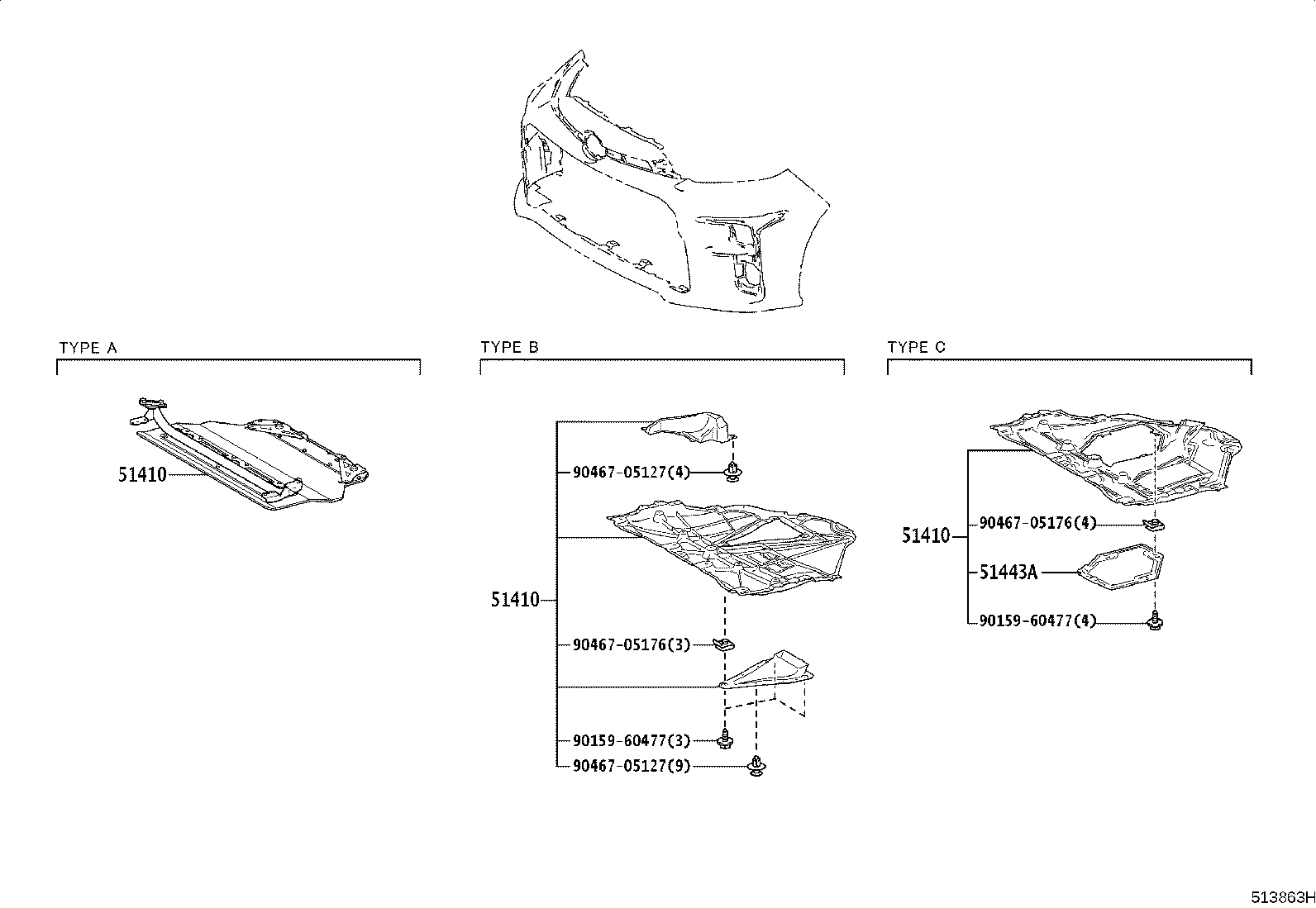 51206-52010 MEMBER SUB-ASSY, REAR SUSPENSION product image