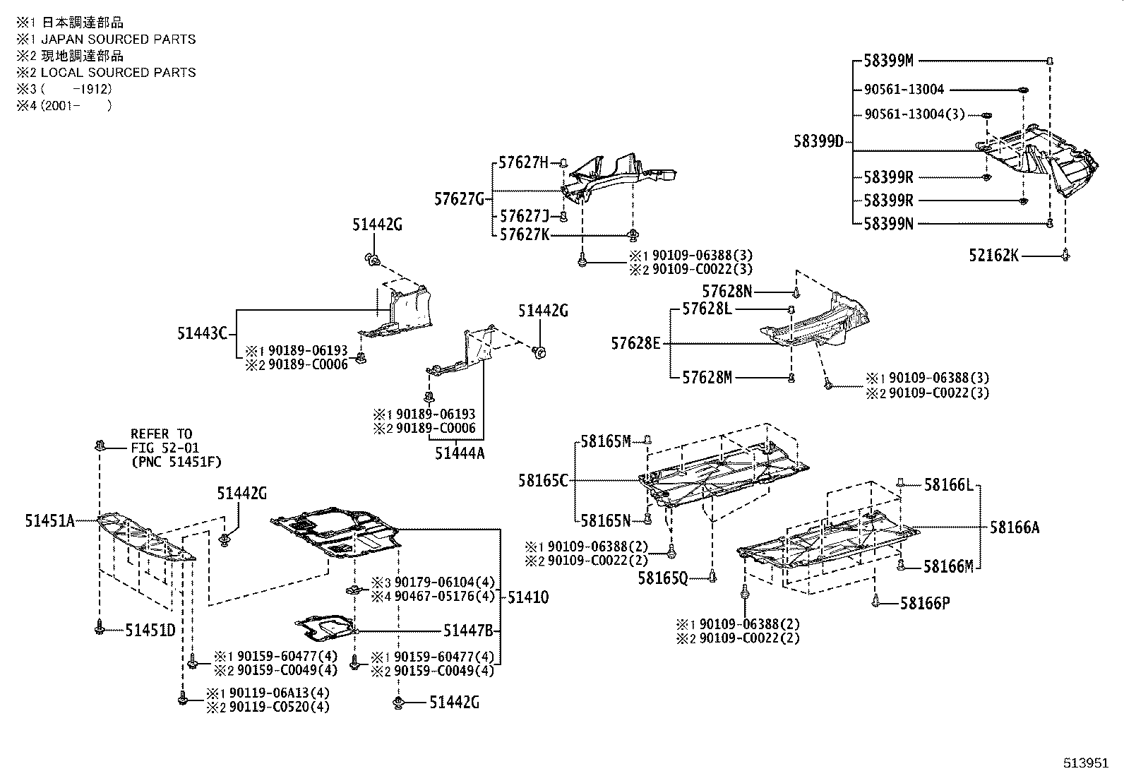 51206-02150 MEMBER SUB-ASSY, REAR SUSPENSION product image