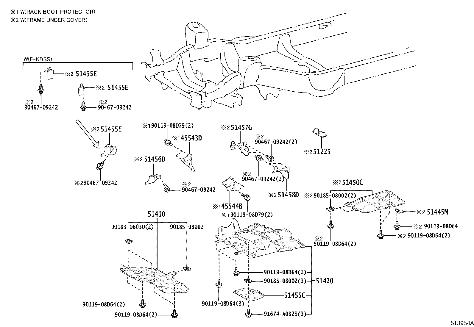 51420-60040 COVER ASSY, ENGINE UNDER, NO.2 product image