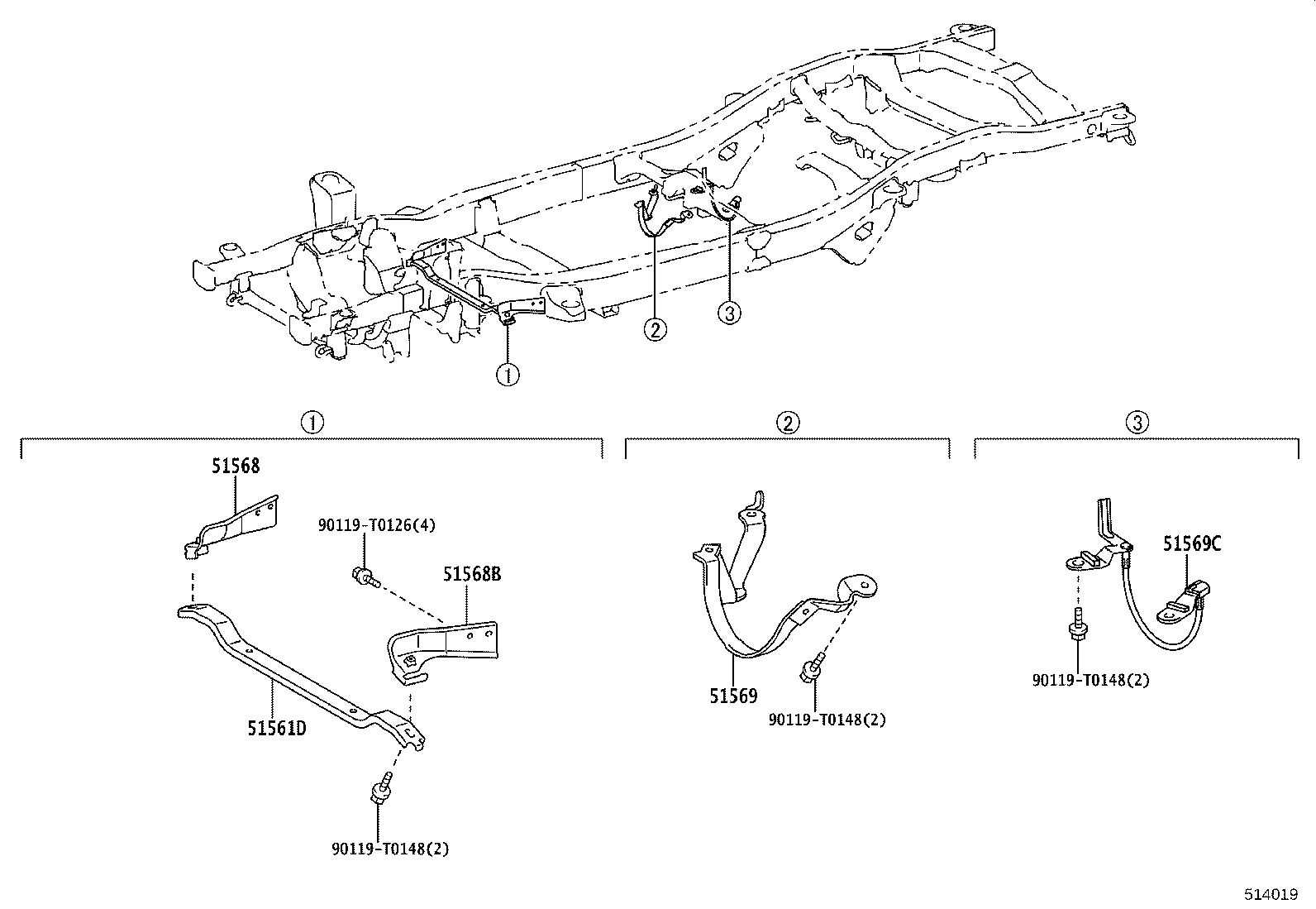 51001-KK372 FRAME SUB-ASSY product image