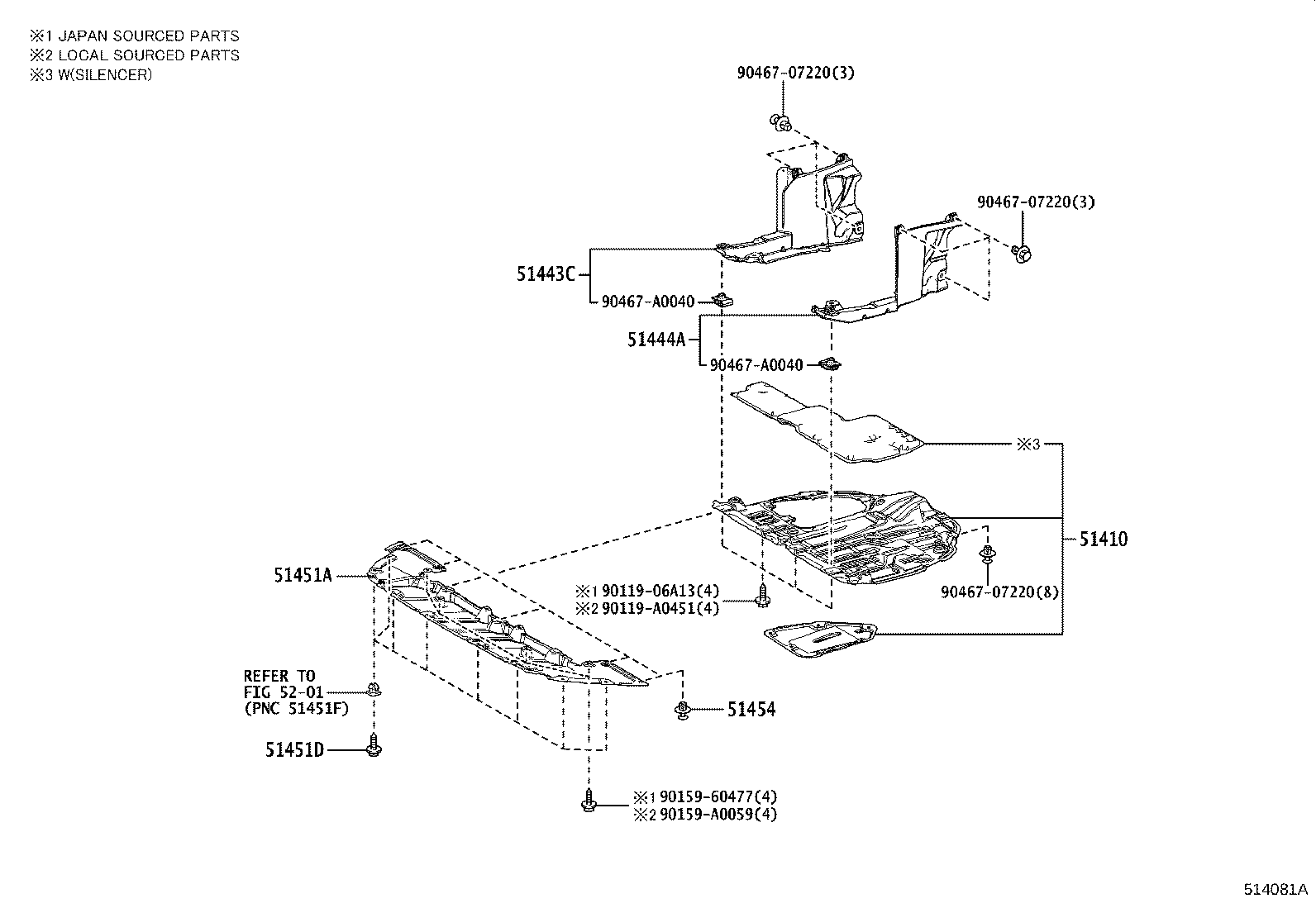 51206-0A011 MEMBER SUB-ASSY, REAR SUSPENSION product image