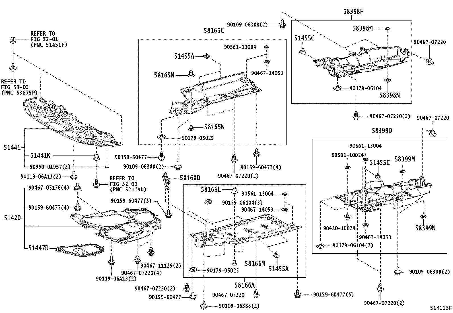 52257-78010 BRACE, FRONT SUSPENSION MEMBER, REAR RH product image