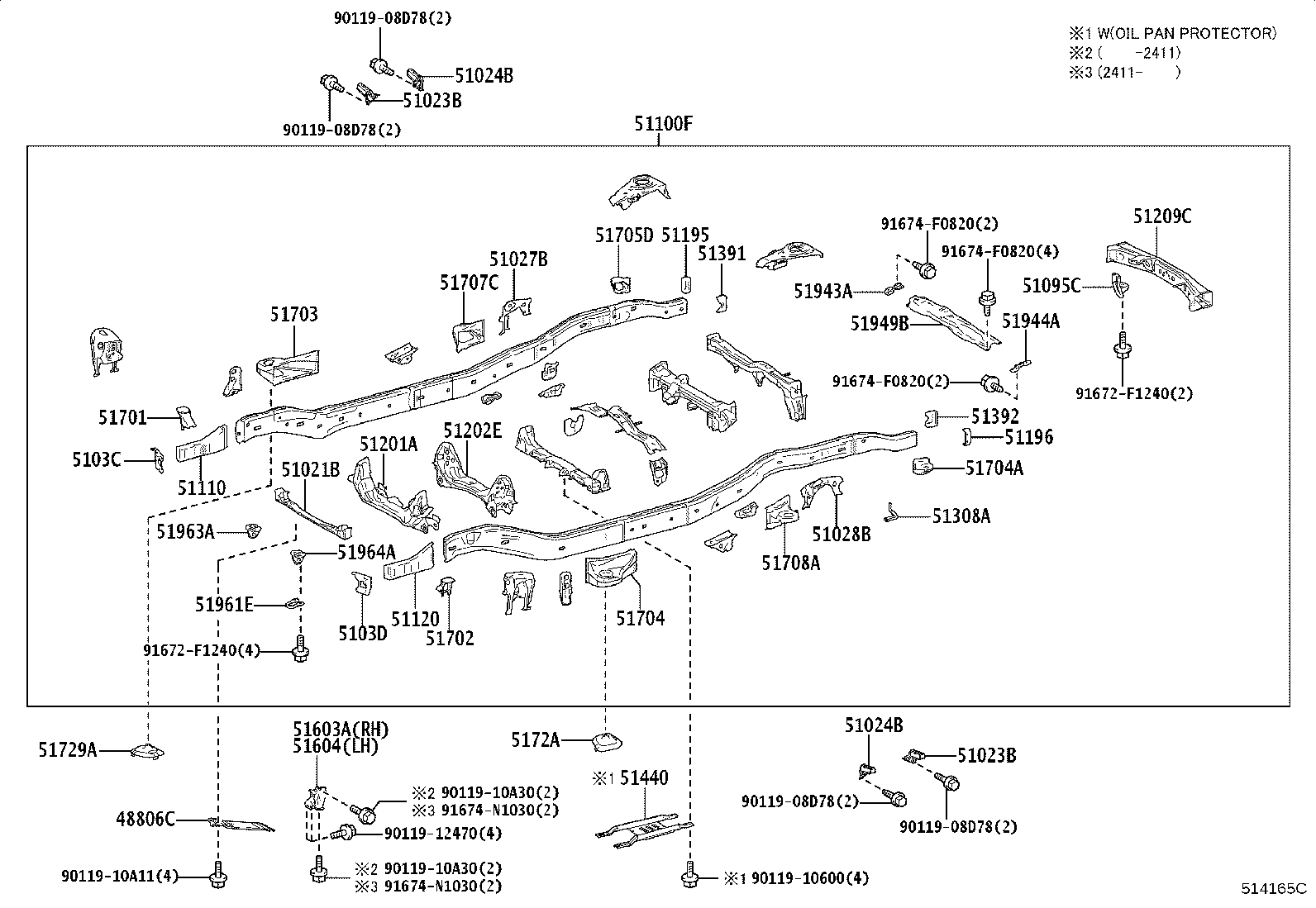 51001-6AR10 FRAME SUB-ASSY product image