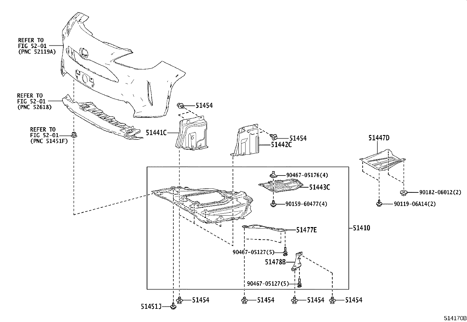51441-K0020 COVER, ENGINE UNDER, RH product image