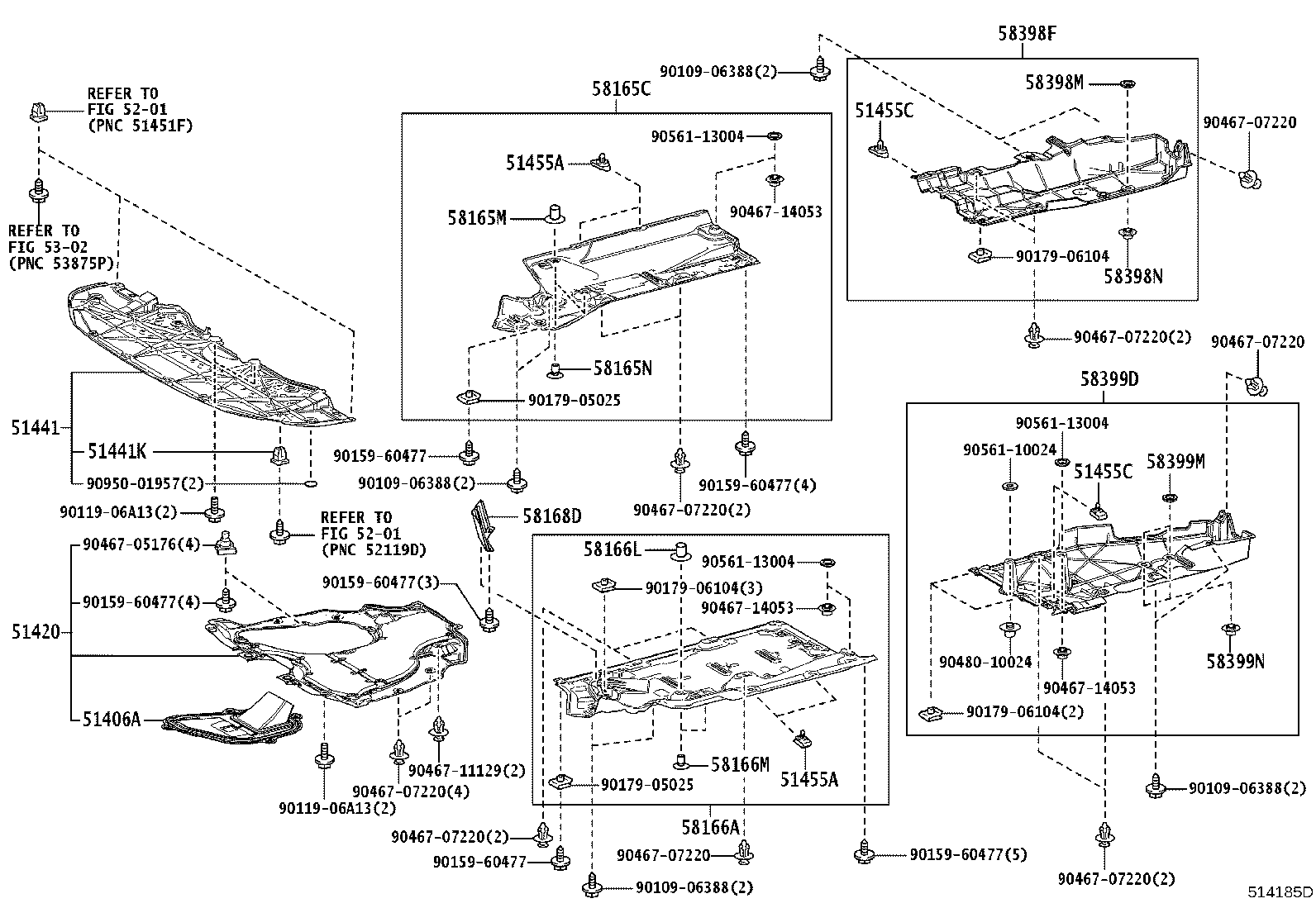 52257-78010 BRACE, FRONT SUSPENSION MEMBER, REAR RH product image