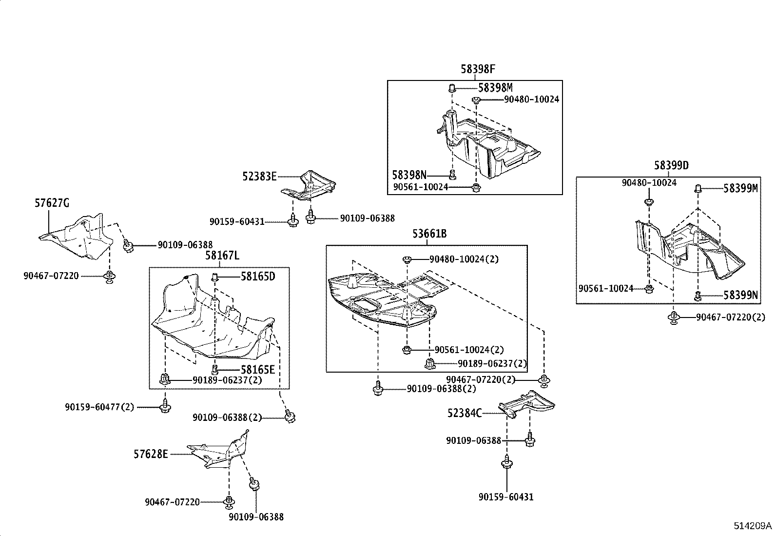 51200-42040 MEMBER SUB-ASSY, REAR SUSPENSION product image