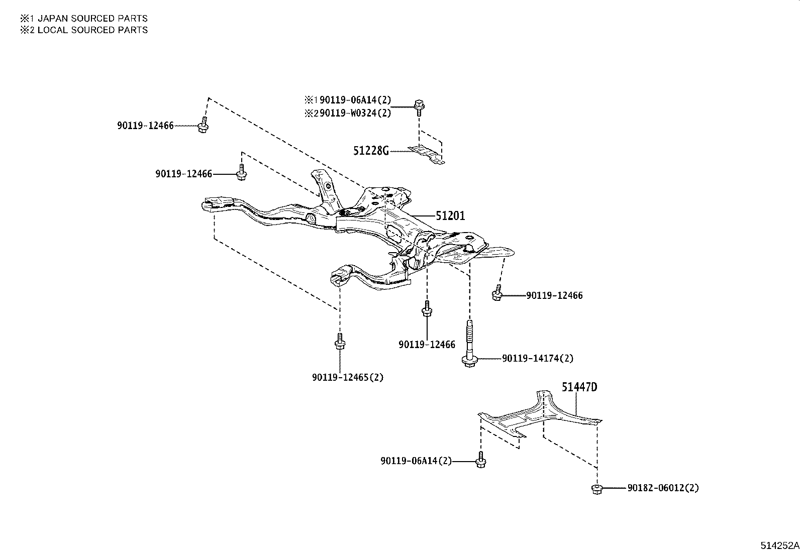 51441-52400 COVER, ENGINE UNDER, RH product image
