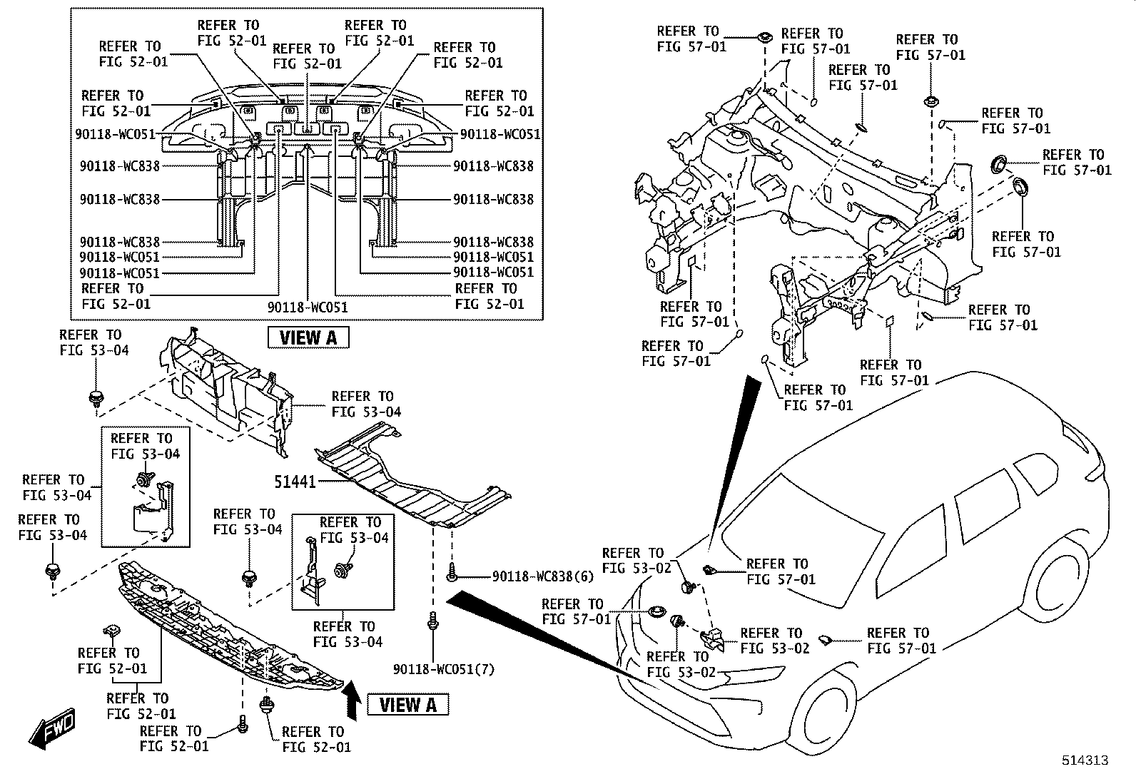 51441-WC007 COVER, ENGINE UNDER, NO.1 product image