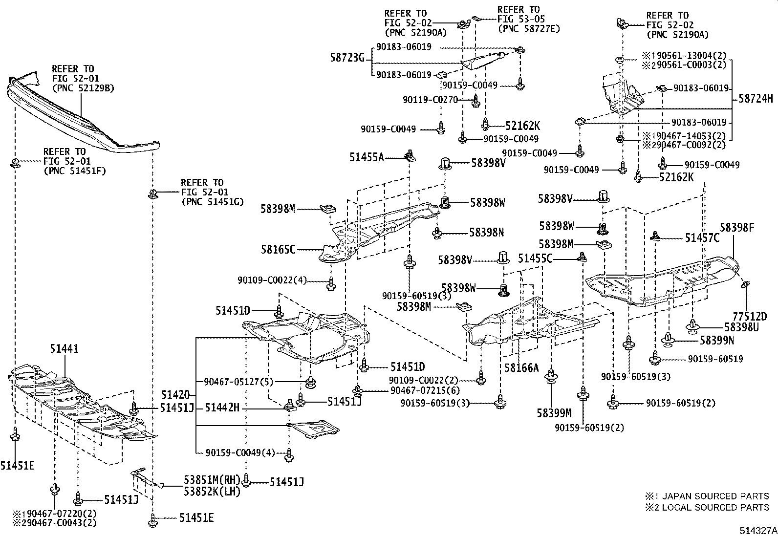 52257-0R060 BRACE, FRONT SUSPENSION MEMBER, REAR RH product image