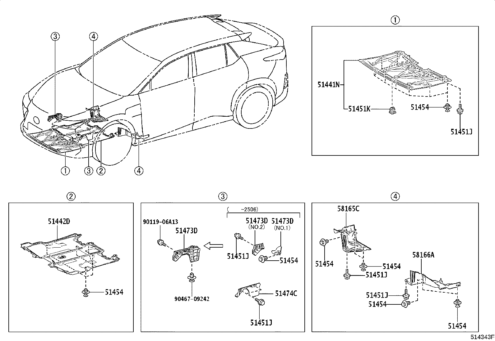 51200-42014 MEMBER SUB-ASSY, REAR SUSPENSION product image