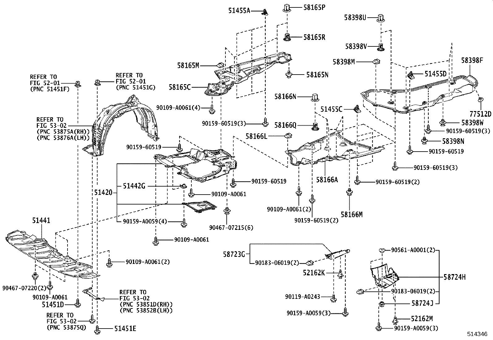 52258-0R040 BRACE, FRONT SUSPENSION MEMBER, REAR LH product image