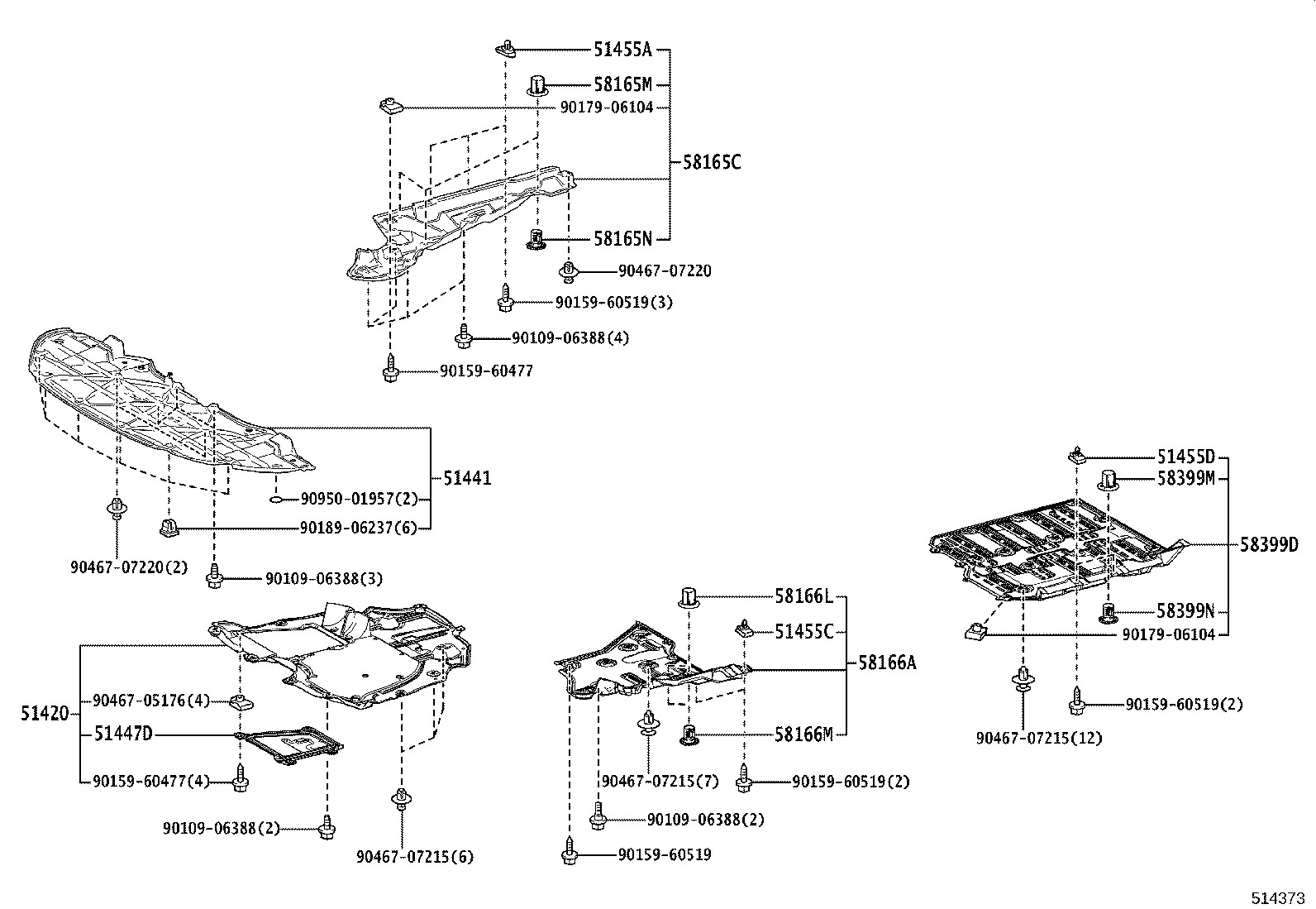 51206-48110 MEMBER SUB-ASSY, REAR SUSPENSION product image