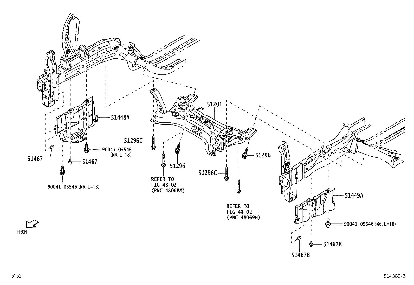 51453-BZ050 COVER, ENGINE UNDER, RH product image