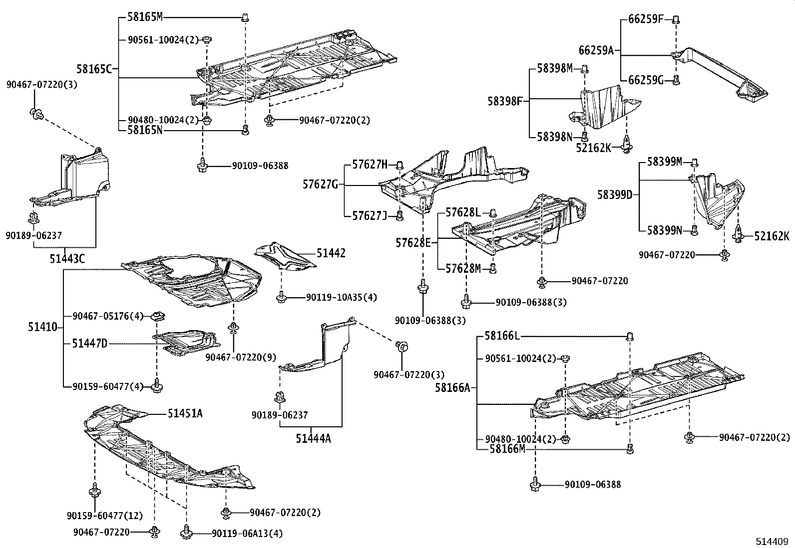 51206-12211 MEMBER SUB-ASSY, REAR SUSPENSION product image