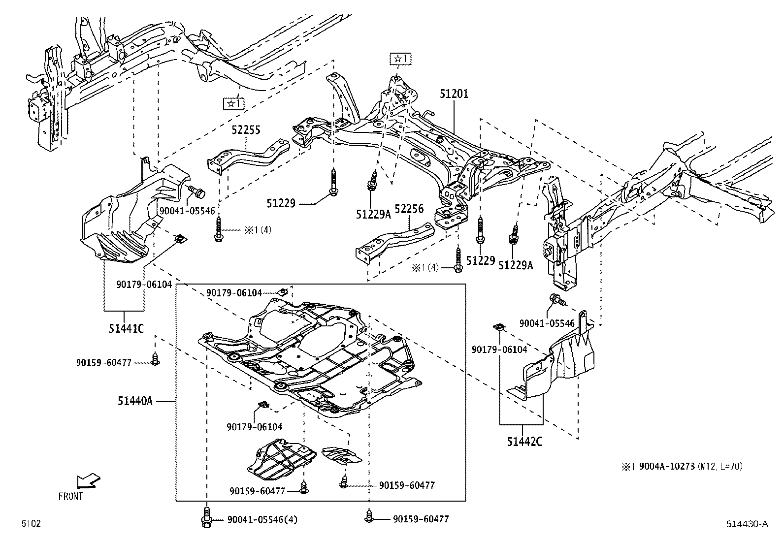 51405-BZ130 COVER ASSY, ENGINE UNDER product image