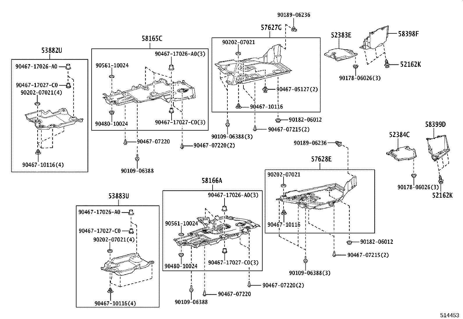 51206-11010 MEMBER SUB-ASSY, REAR SUSPENSION product image