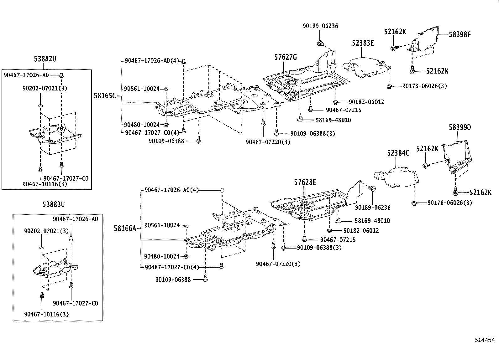 51206-11010 MEMBER SUB-ASSY, REAR SUSPENSION product image