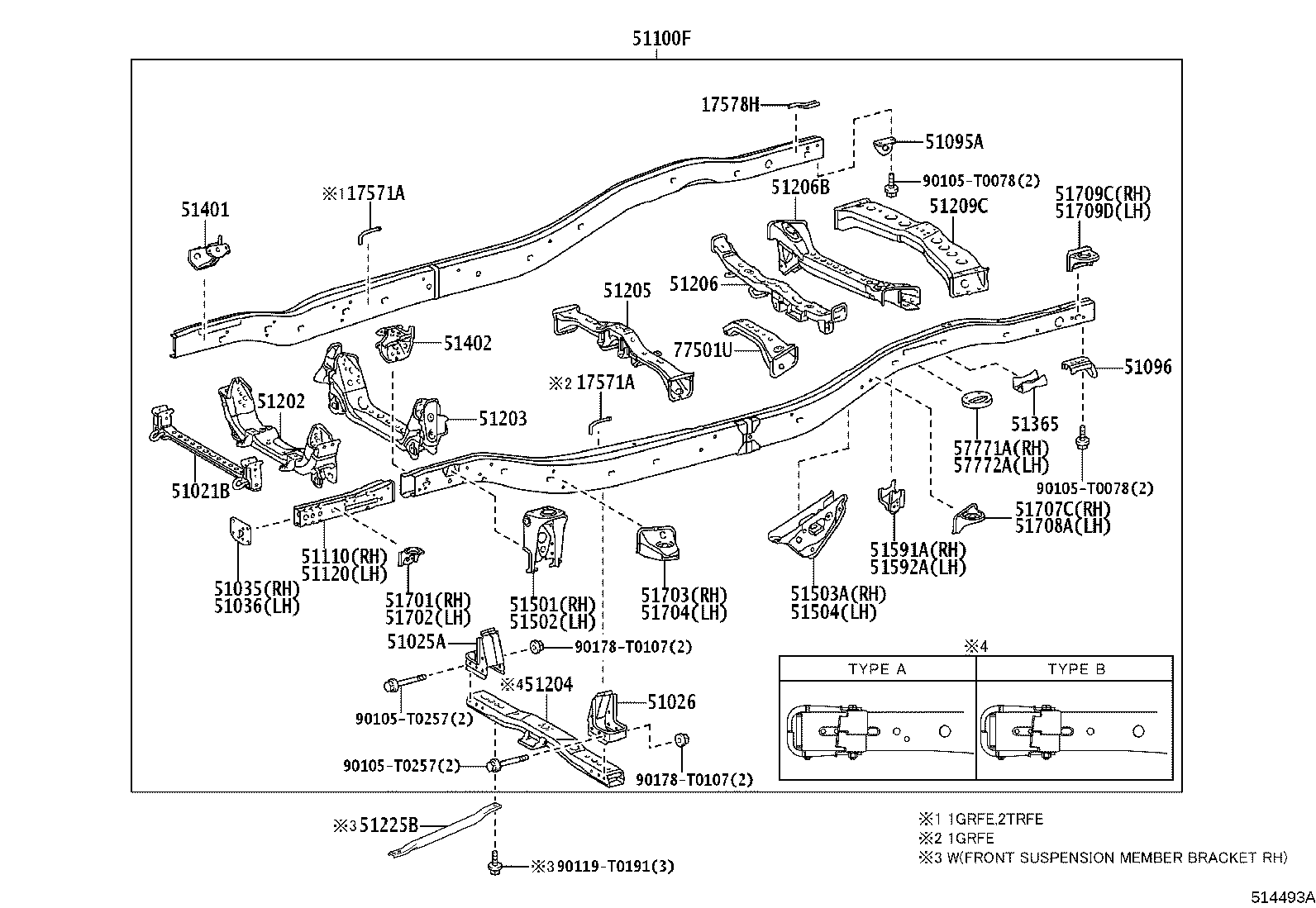 51001-KKA05 FRAME SUB-ASSY product image